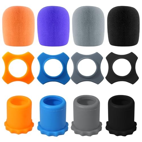 Microphone Protection Foam Mic Cover - Including 4 Pcs Foam Microphone 4 Set