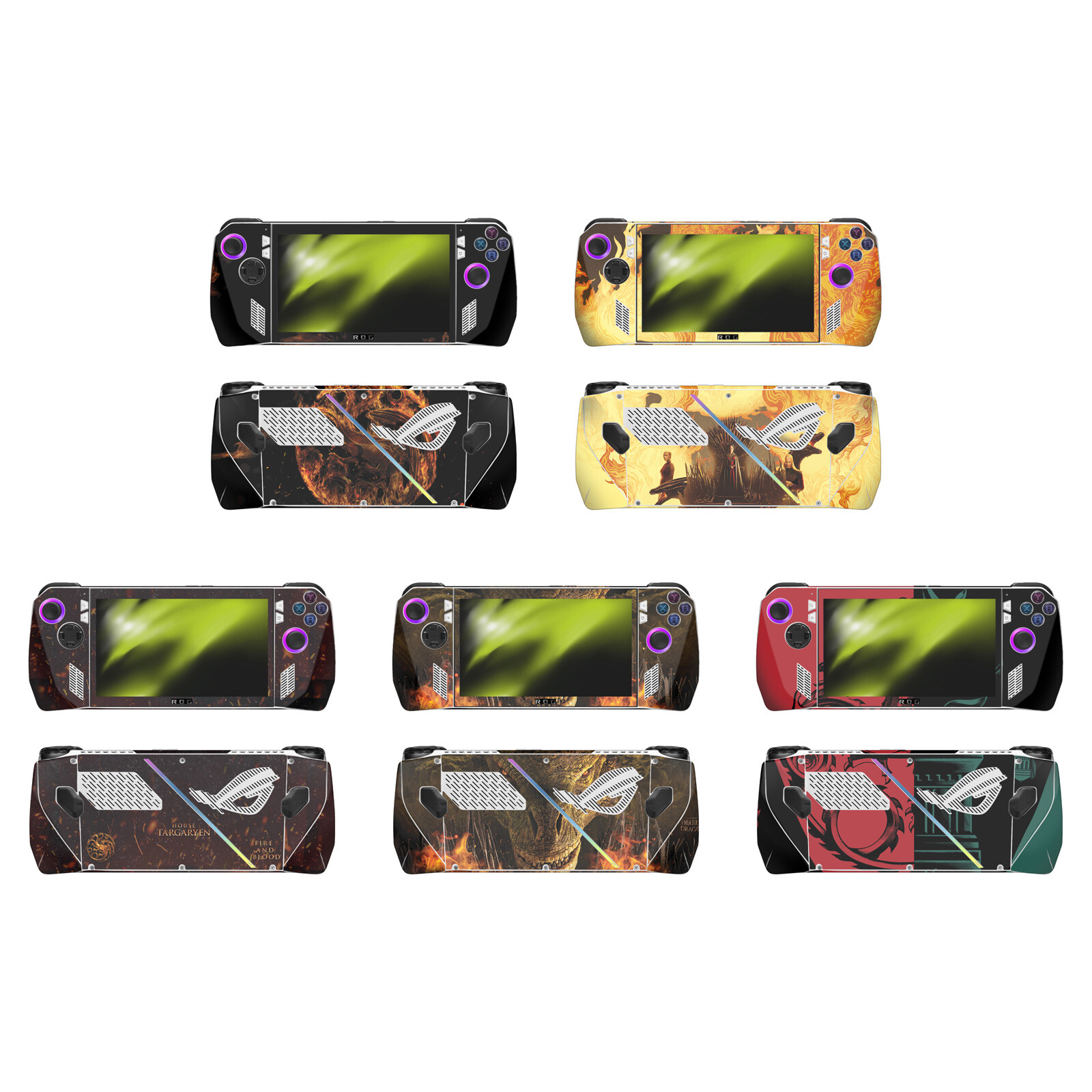 OFFICIAL HOUSE OF THE DRAGON SIGILS AND CHARACTERS VINYL SKIN FOR ASUS ROG ALLY