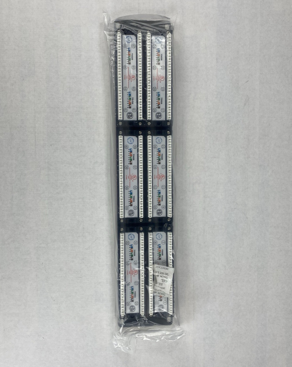 Cat 6 180° Unshielded Patch Panel, 110 Type IDC with 48 Ports