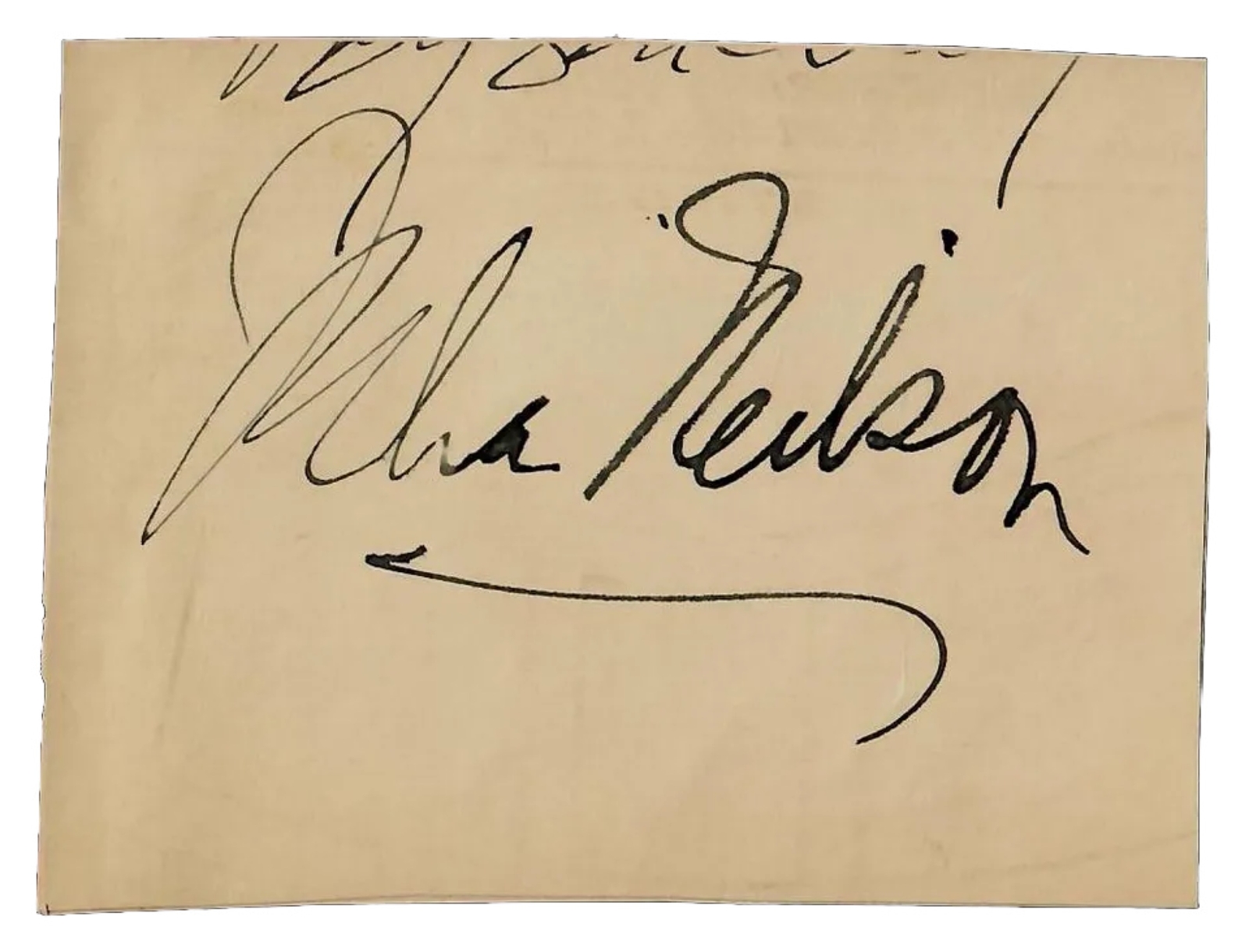 RARE! “As You Like It" English Actresses Julia Neilson Cut Signature COA