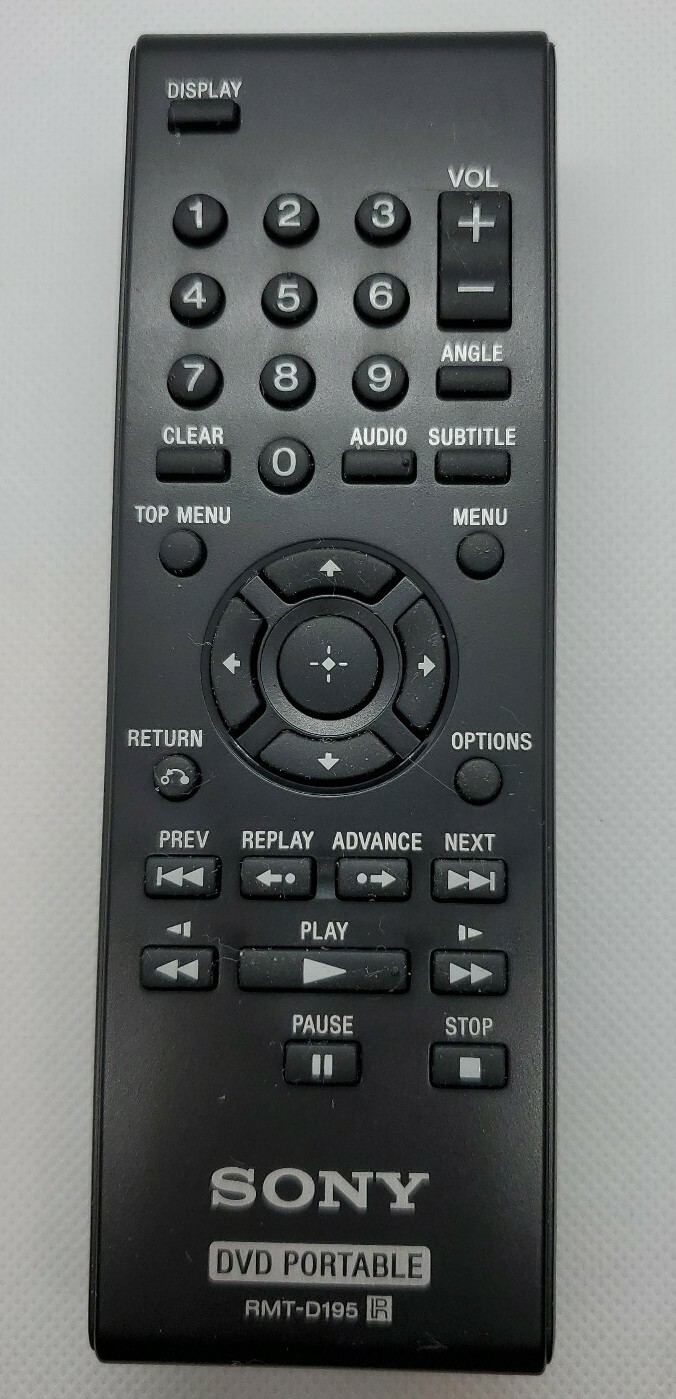 Original Sony RMT-D195 Portable DVD Remote Control DVPFX750 DVPFX770 DVPFX950