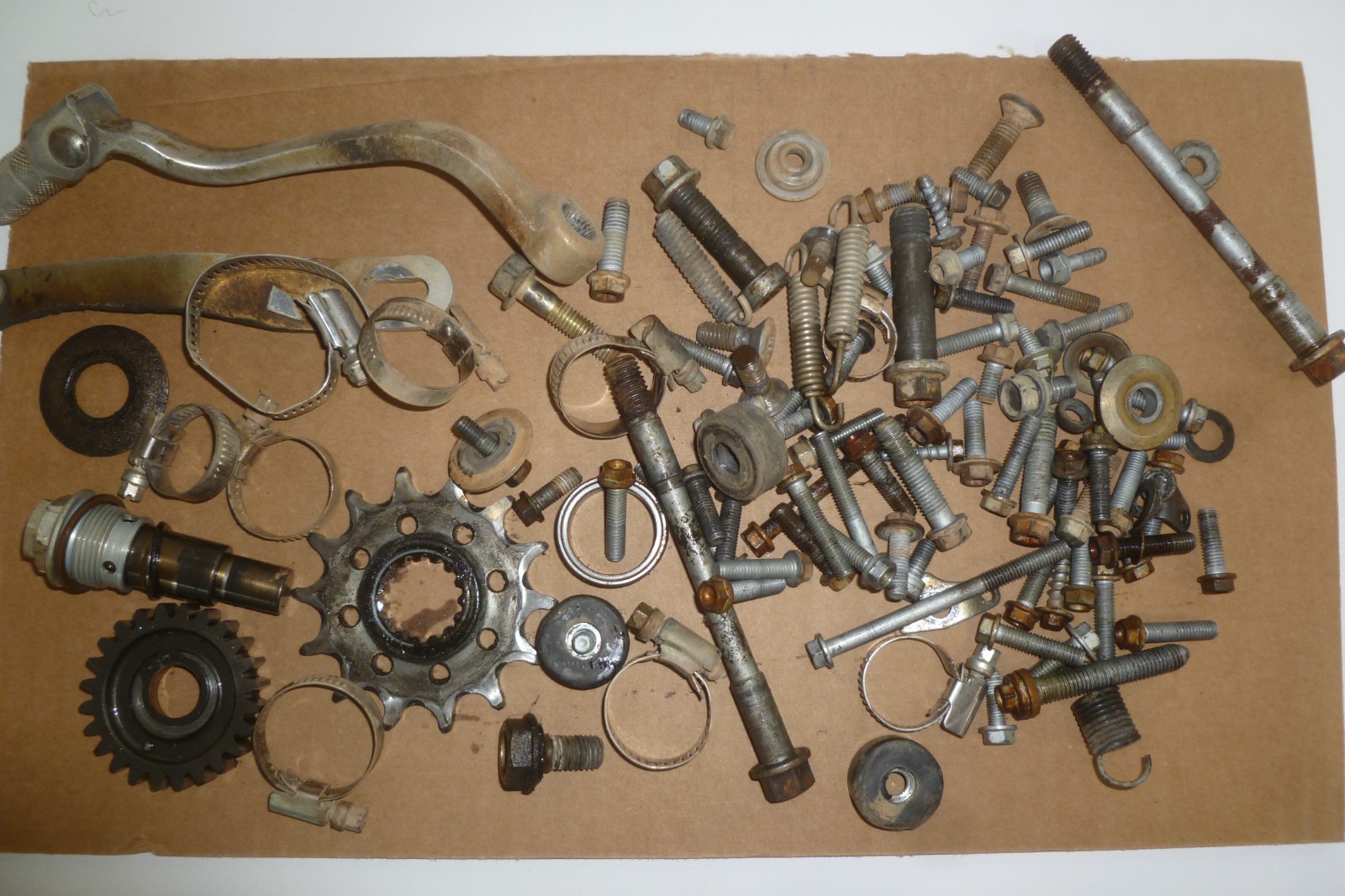 08 450EXC OEM Hardware Lot Bolts Springs Washers SX EXC 250 300 450 505 530 6E