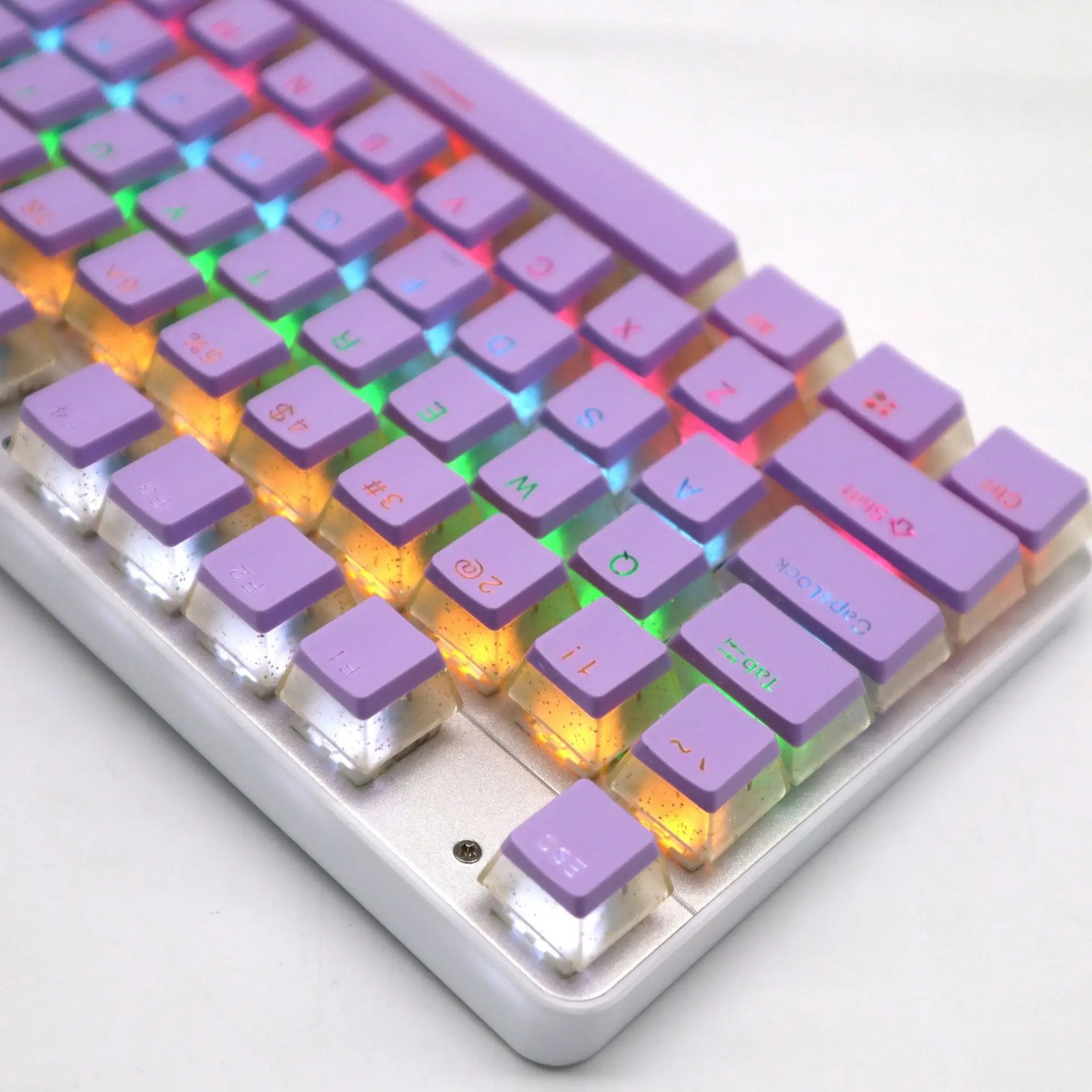 104 Key PBT Pudding Keycaps Two-Color OEM Profile for Cherry MX Gateron Switch