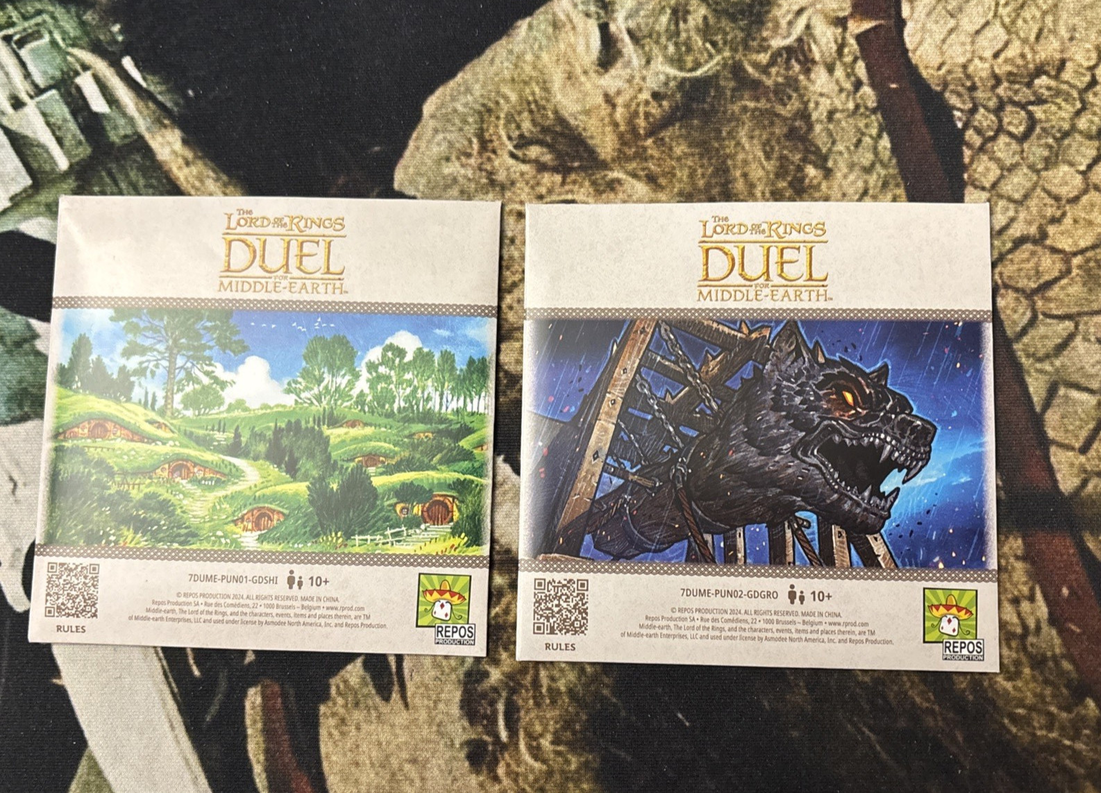 Repos Lord of the Rings Duel for Middle-Earth Promo Tiles  Grond & The Shire