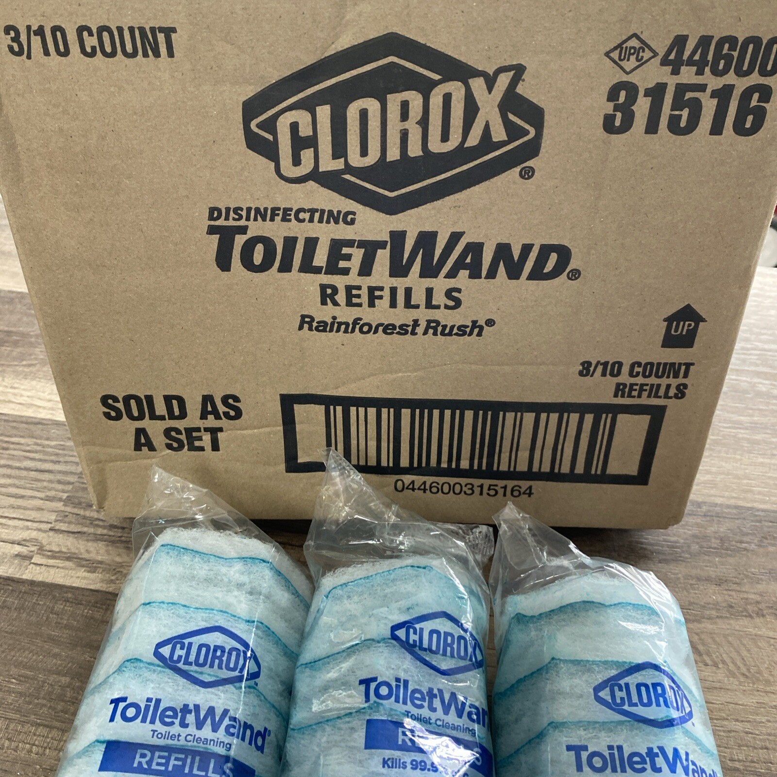 Original  Toiletwand Disinfecting Refills, Rainforest Rush, 30 Ct /n