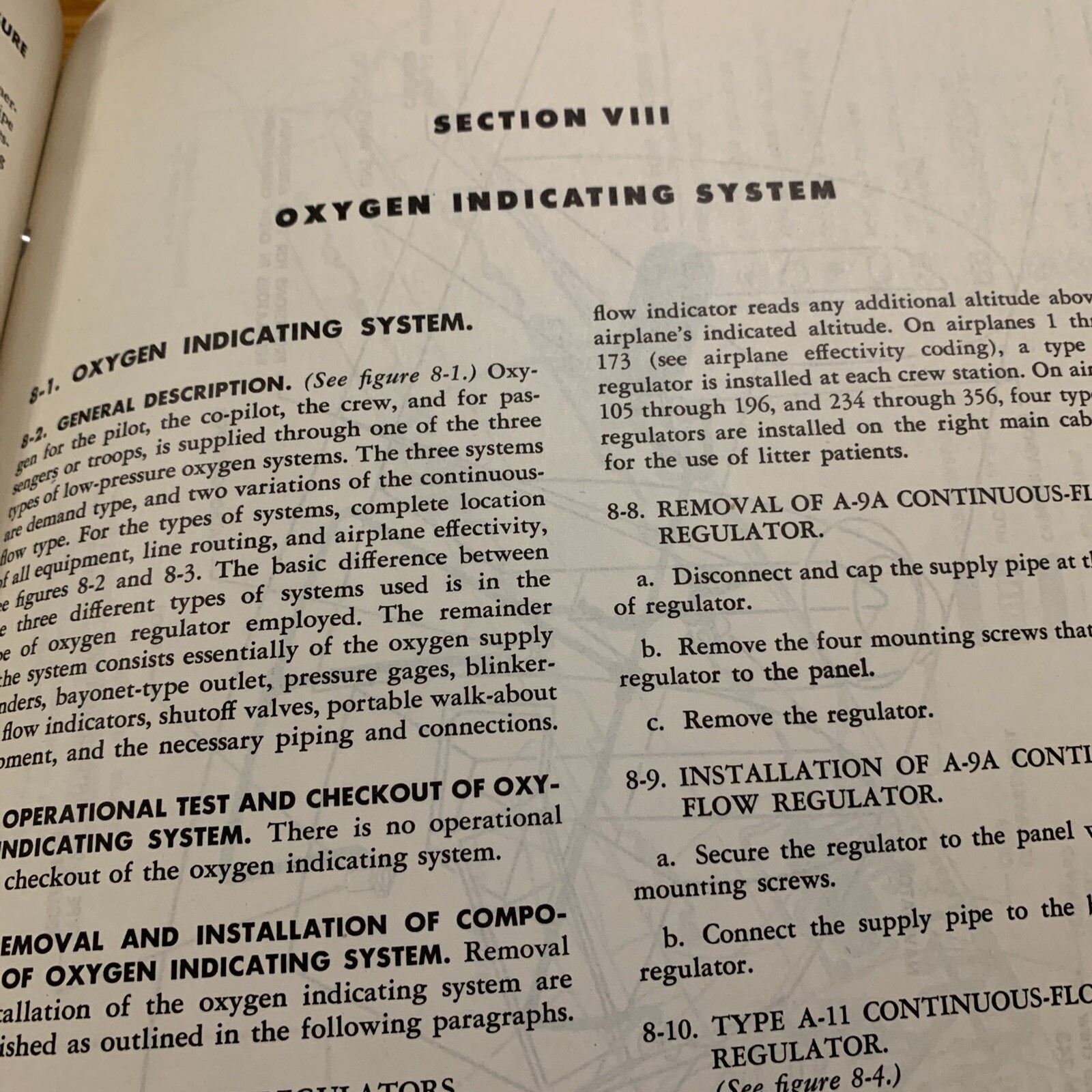 USAF Series C-54 (DC-4) Maintenance Handbook: Instruments Mint CONDITION 1956