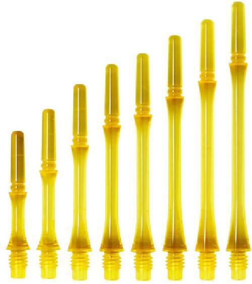 COSMO FIT SHAFT GEAR SLIM-LOCKED DART SHAFTS - CLEAR YELLOW - SET OF 3