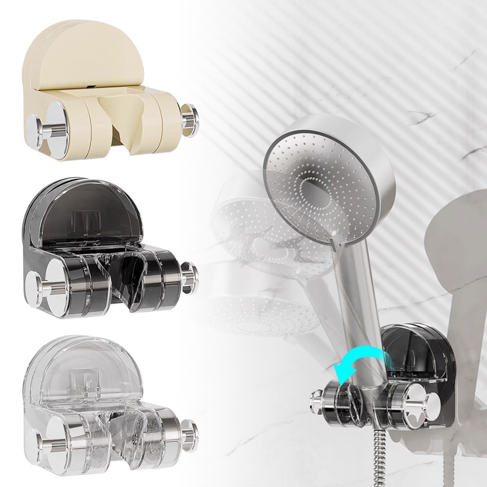 Integrated Suction Cup Shower Rack,Adjustable Shower Holder Wall  Universal CW