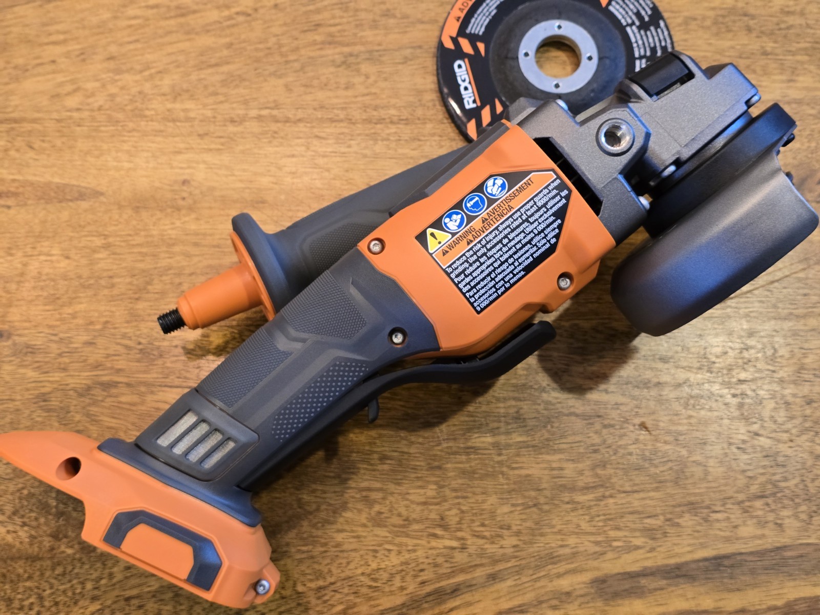 Ridgid R86047B 18V Brushless 4-1/2" Paddle Switch Angle Grinder (Tool Only)