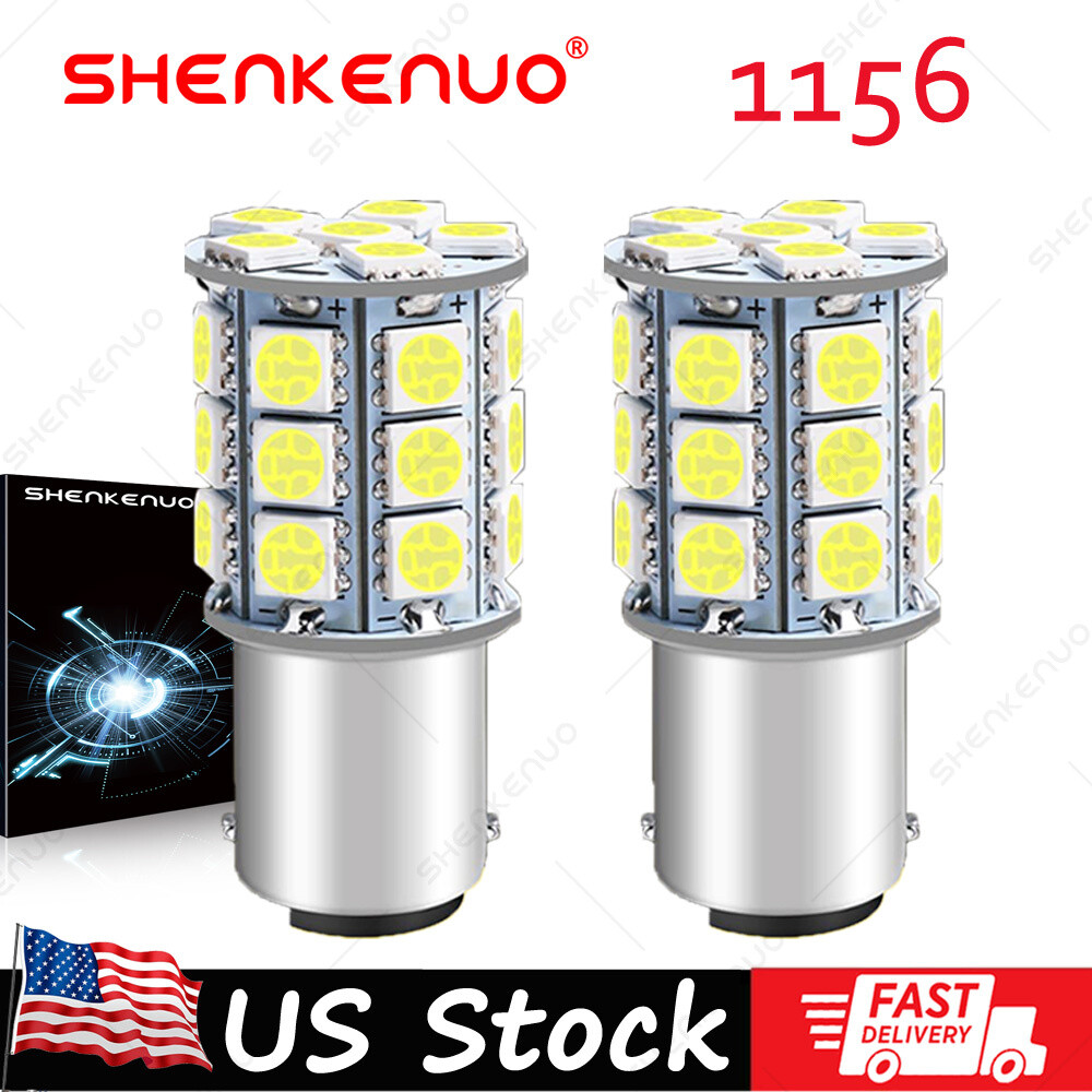 Pair LED Turn Signal Bulbs for Honda Helix CN250 1992-2007; NS50F 1990 12v : USA