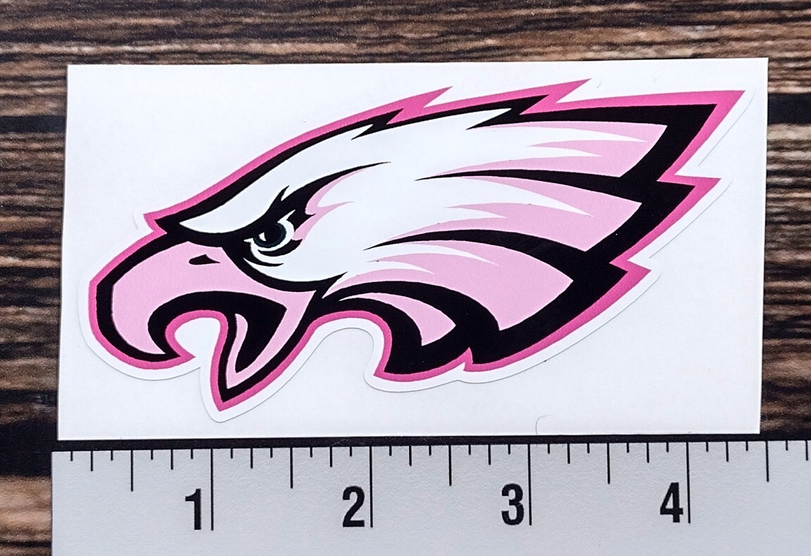 Philadelphia Eagles Lady Woman Girl Wife Pink football logo sticker decal