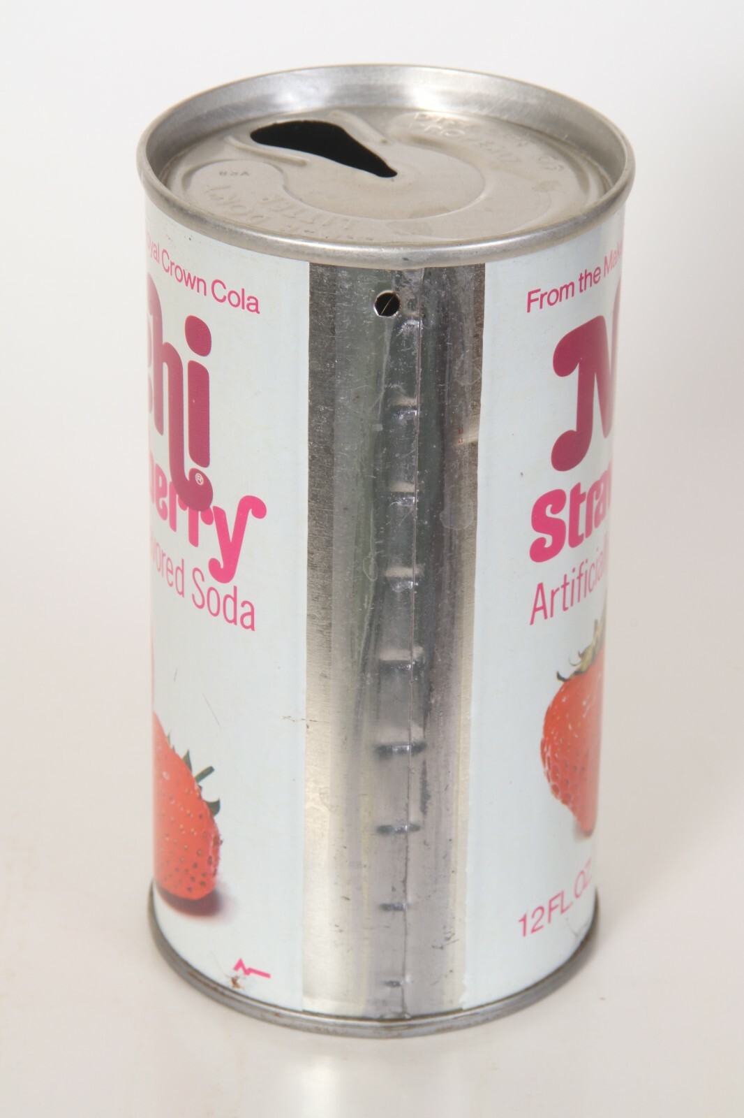 Nehi Strawberry soda can - 12oz