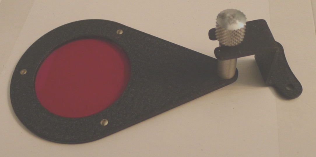 Omega D2 Darkroom Enlarger Red Safety Filter & Swing Out Assembly - Vintage