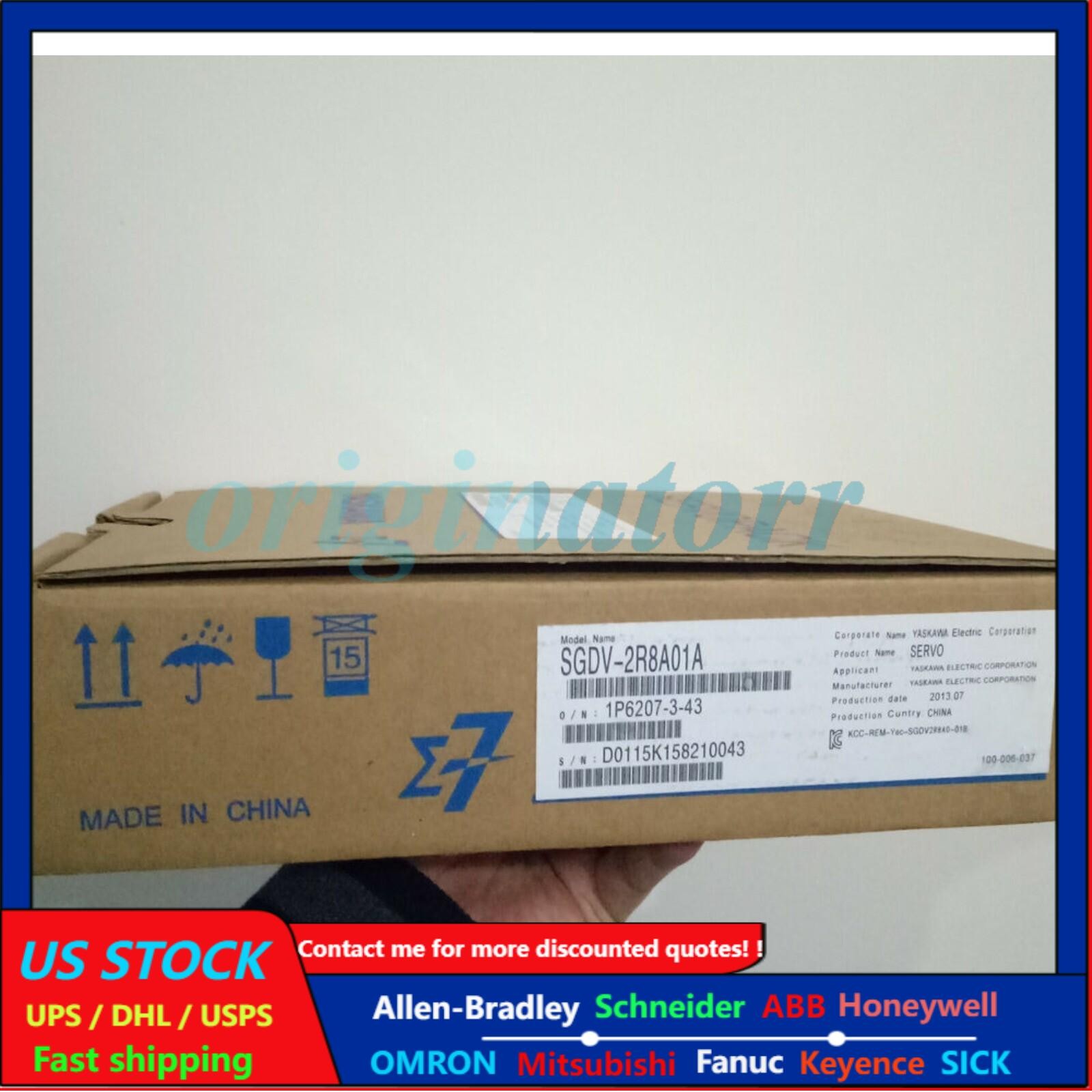 Brand Yaskawa SGDV-2R8A01A Servo Drive SGDV2R8A01A NEW In Box Expedited Shipping