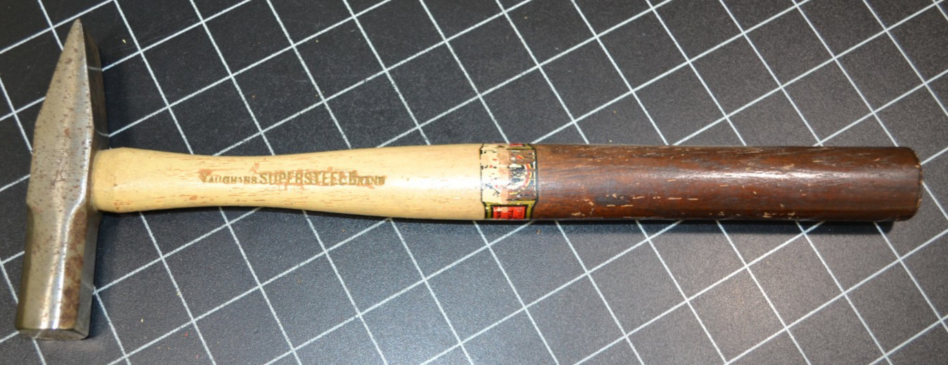 VAUGHAN'S SUPER STEEL - MACHINISTS RIVETING HAMMER - 16oz - BLACKSMITH - NOS
