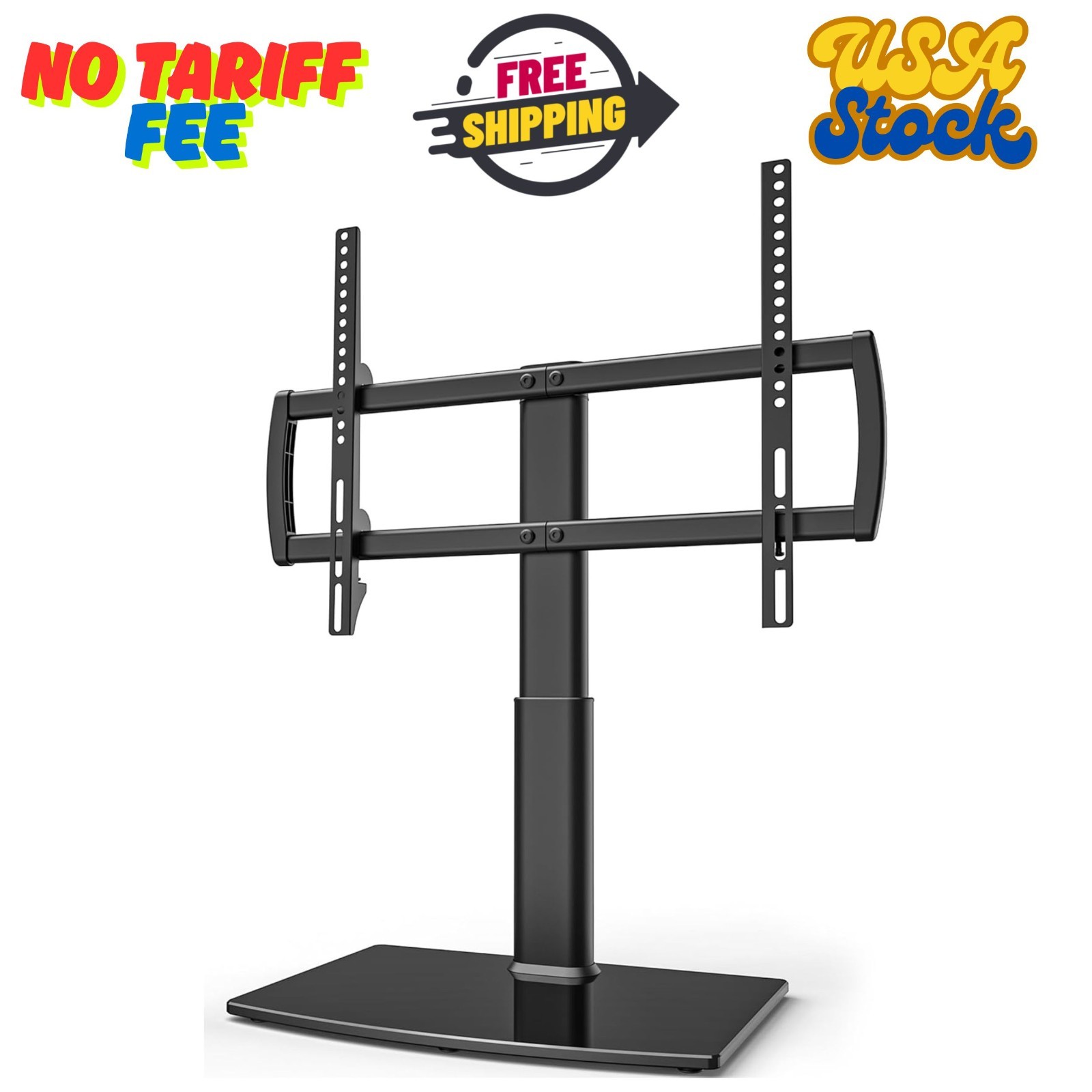 Universal Tabletop TV Stand with Wall Mount for 32 to 70 inch 4 Level Height ...