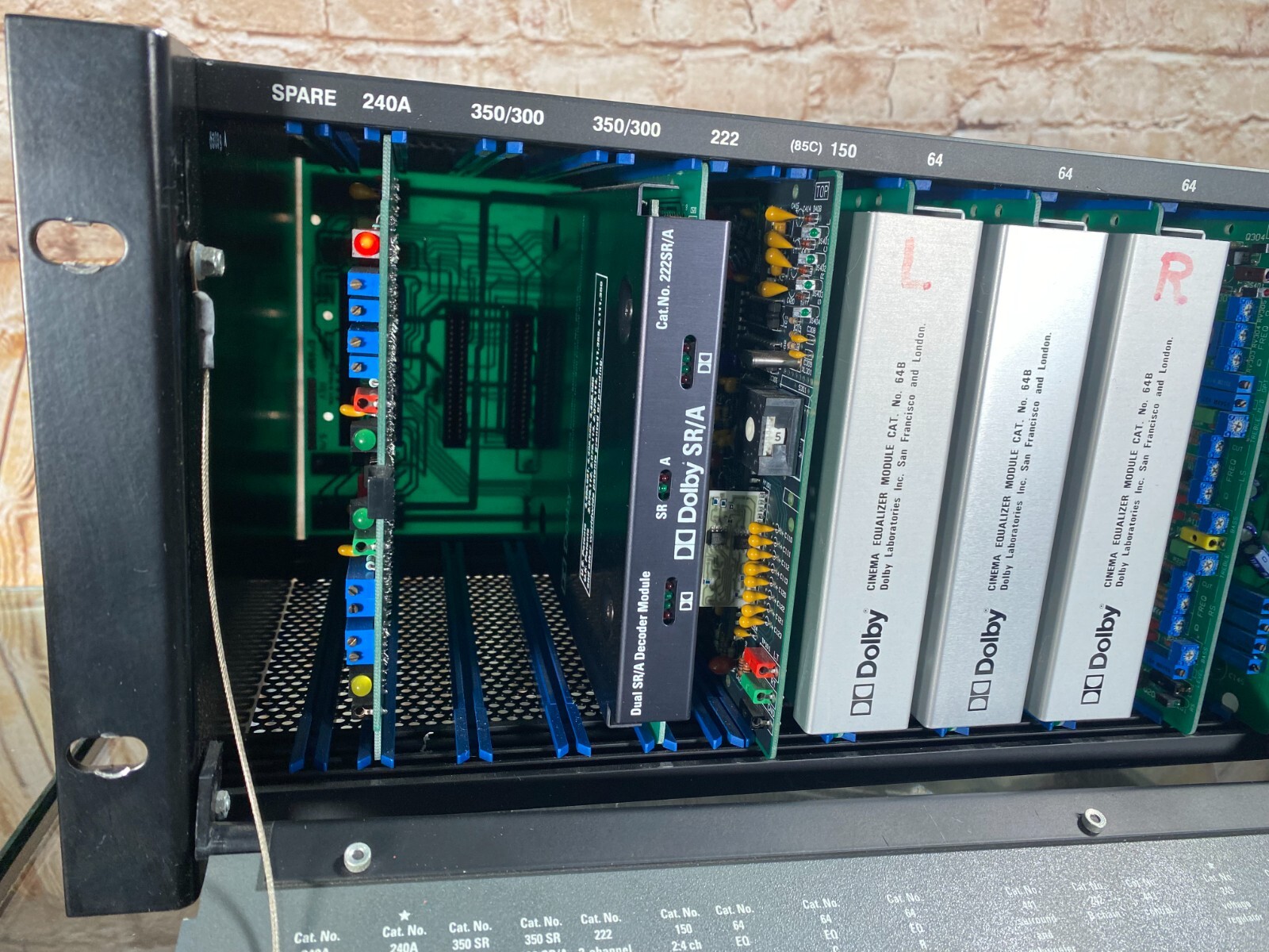 Dolby CP65 Cat. No. 441 Surround Equalization, Subwoofer ＆ SR•D Interface Card