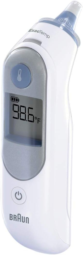 Digital Ear Thermometer with Stability Indicator and Display