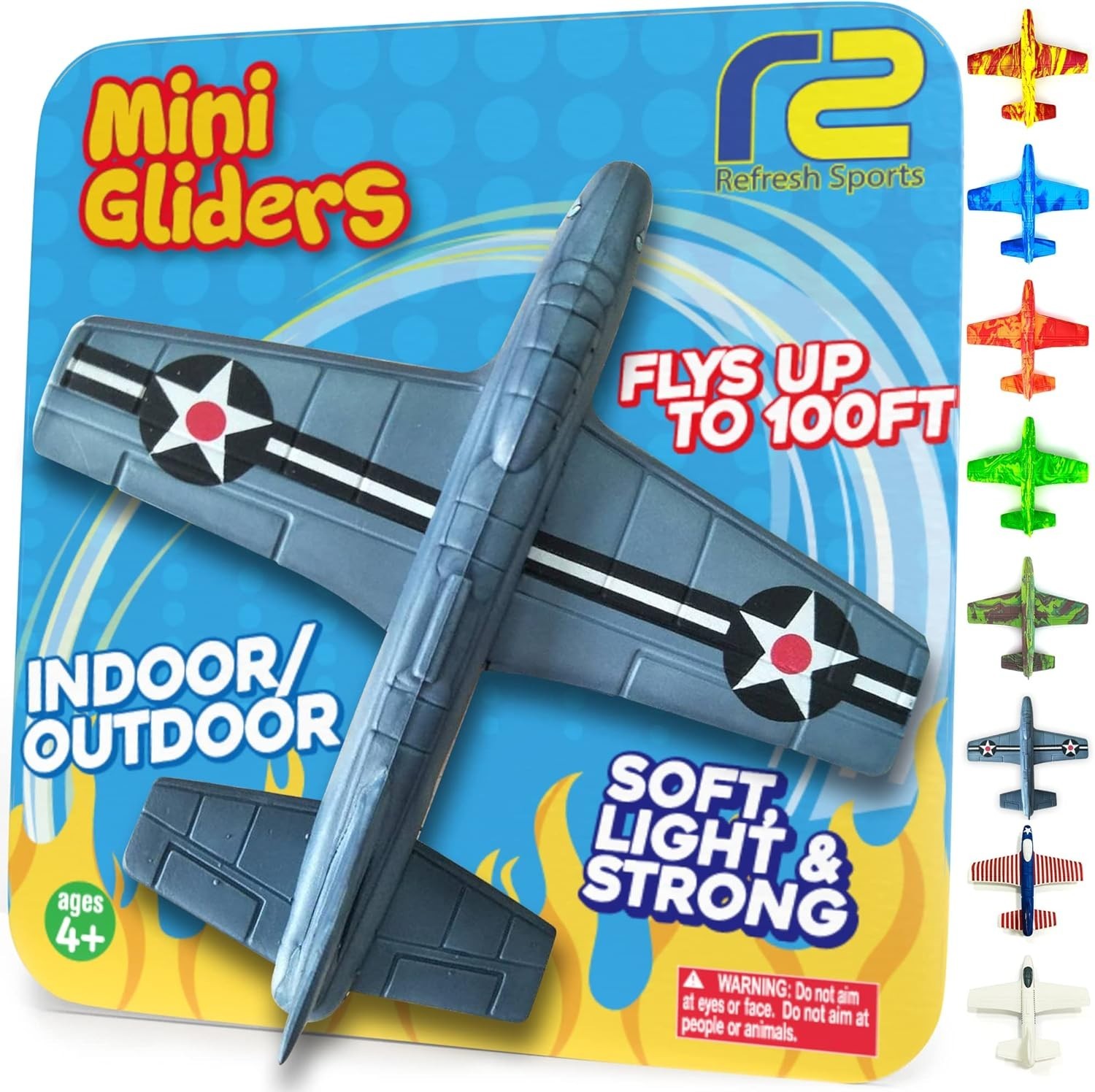 Airplane Toy Foam Glider: Airplane Toys for 3 Year Old & Airplanes for Kids 2-4
