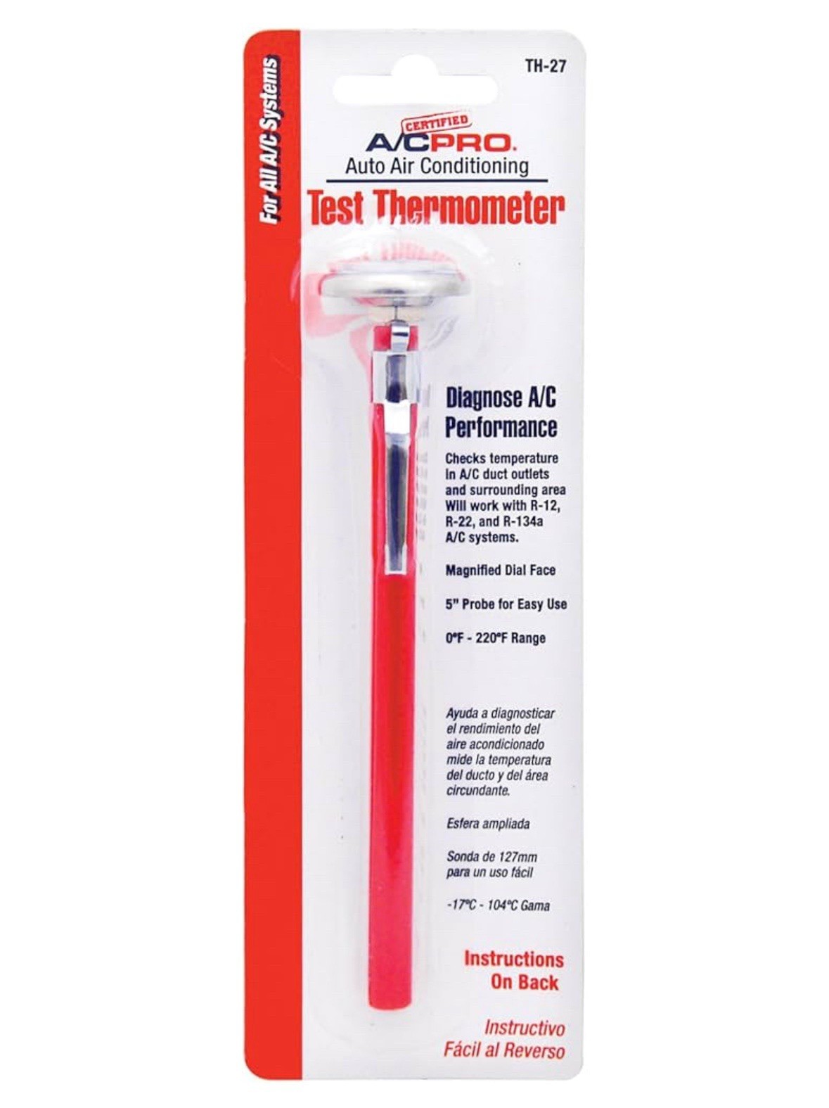 Test Thermometer Auto Air Conditioning Test Thermometer For Car Ac