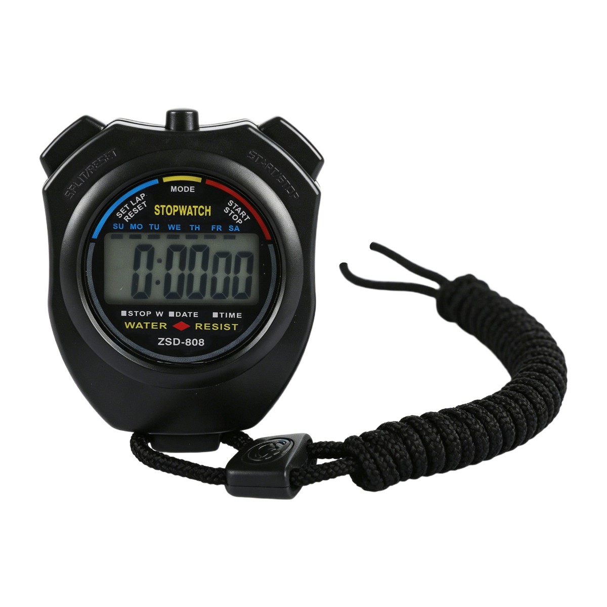 2x Multi-Function Electronic Digital Sport Stopwatch Timer, Large Display & Date