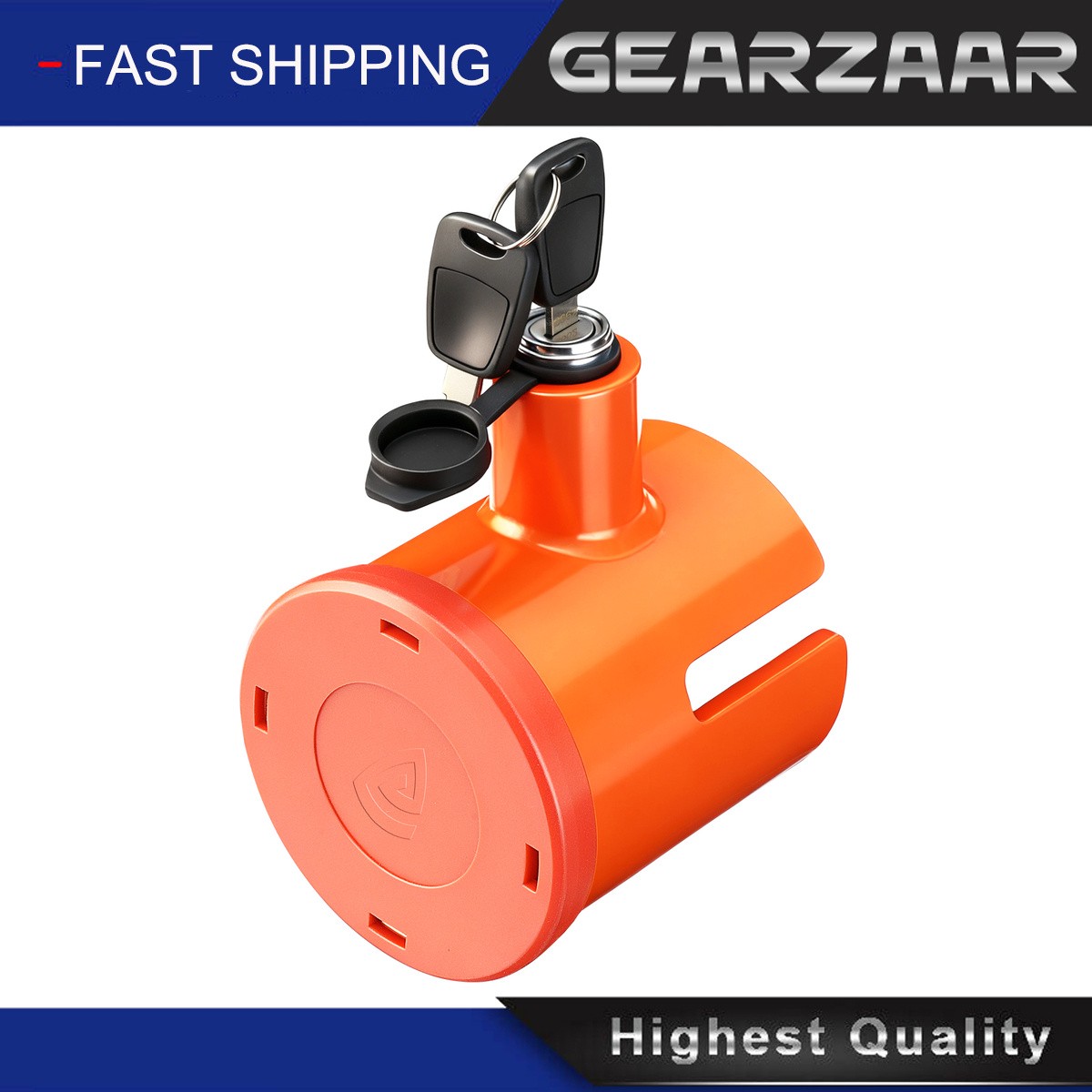 Trailer Coupler Lock Fits 2-5/16-Inch Couplers Trailer Tongue Lock Heavy Orange