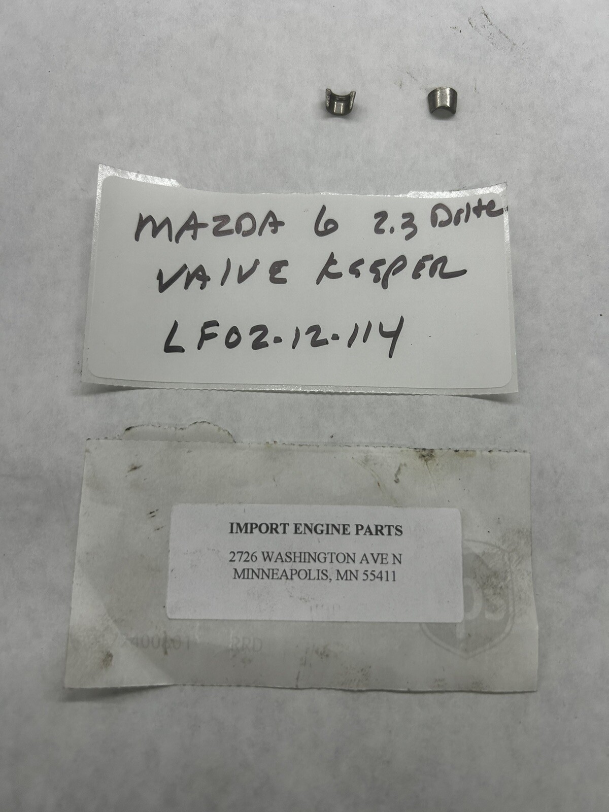 VALVE KEEPER *USED* FITS MAZDA 6 2260cc DURATEC DOHC 2003-2008 LF02-12-114 PAIR