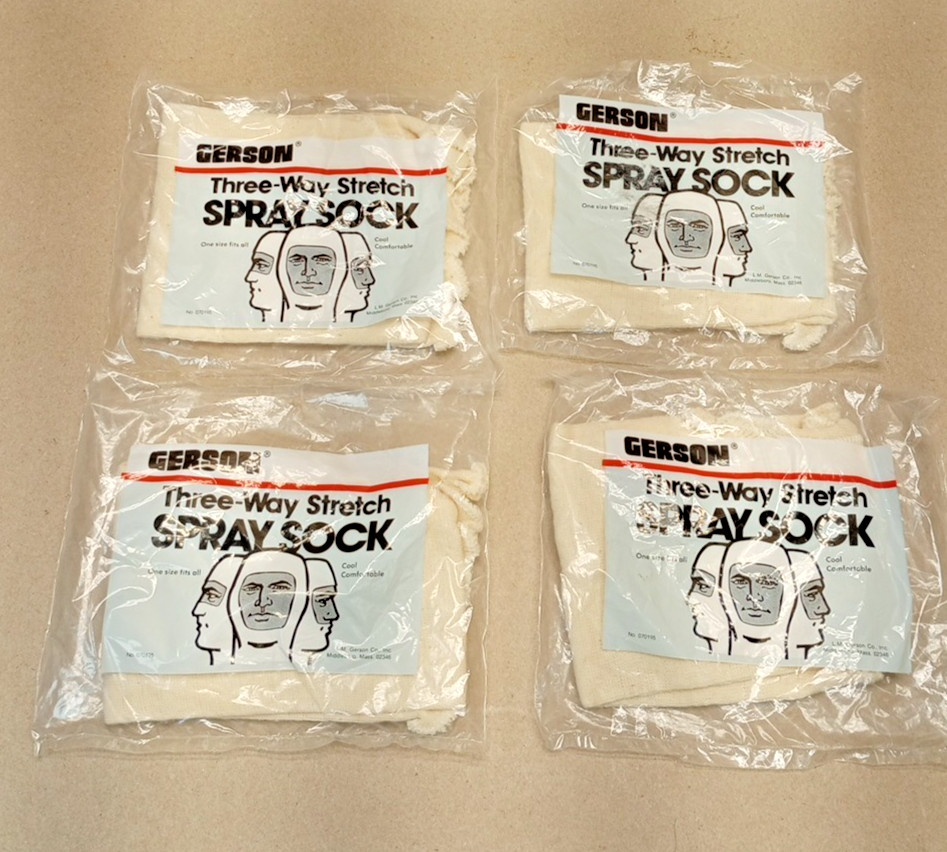 Gerson Disposable Three-Way Spray Socks lot of 4