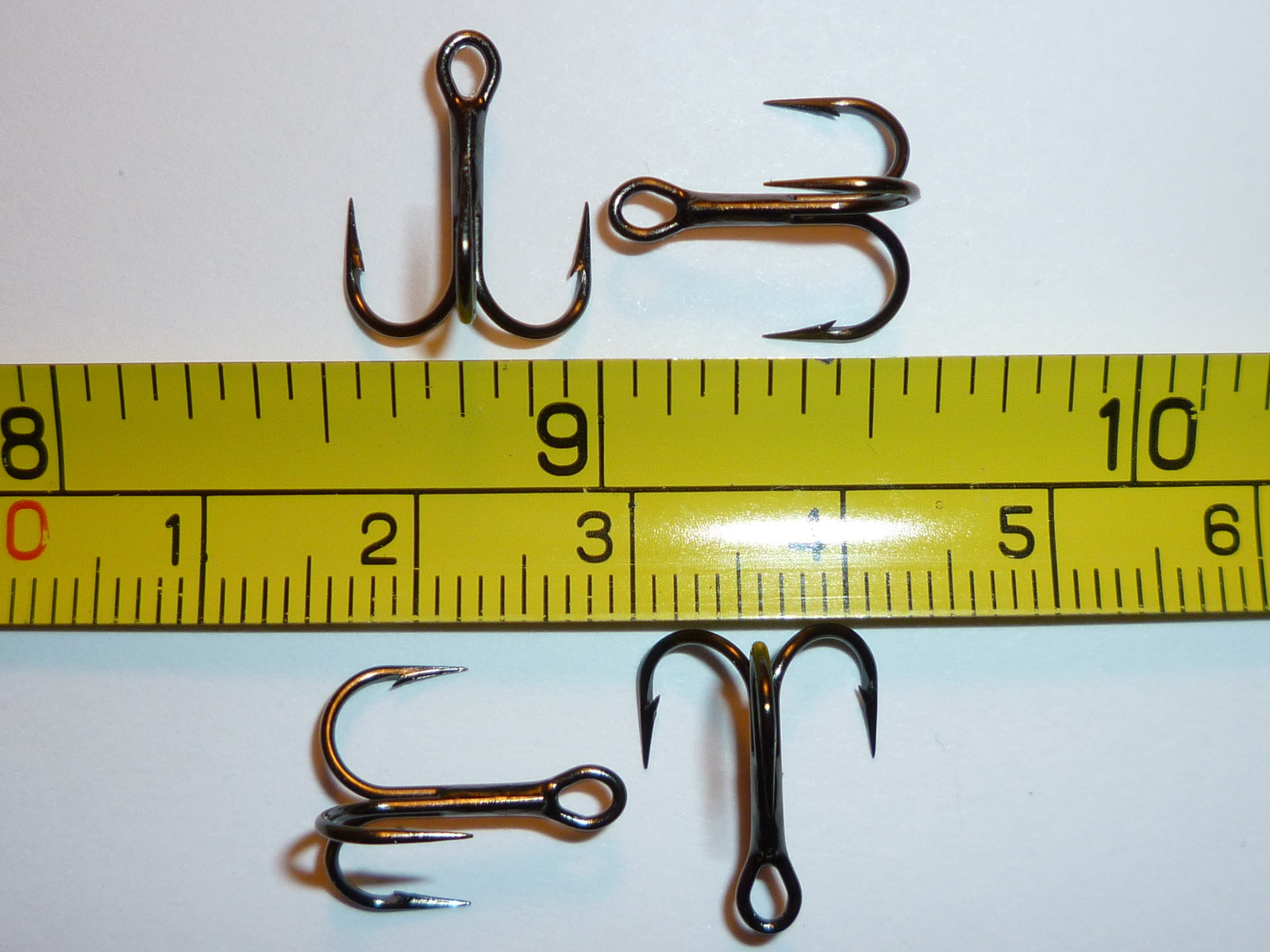 (25) VMC REGULAR-SHANK 1X TREBLE HOOKS (SIZE 10) BLACK (9650BN) BULK 9650