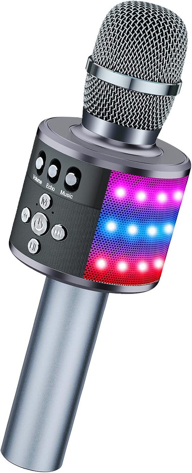 Karaoke Microphone for Kids & Adults - Bluetooth Microphones Singing Mic with Di