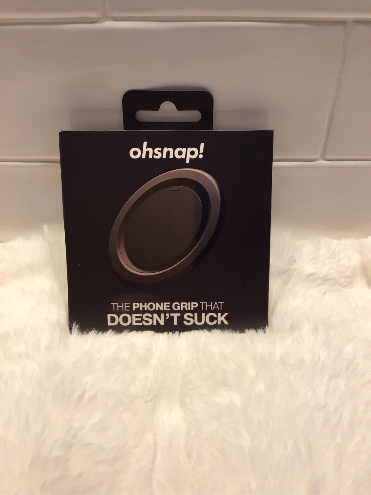 OhSnap Snap Magnetic UltraThin Phone Grip & Stand w/ Magsafe - Boring Black