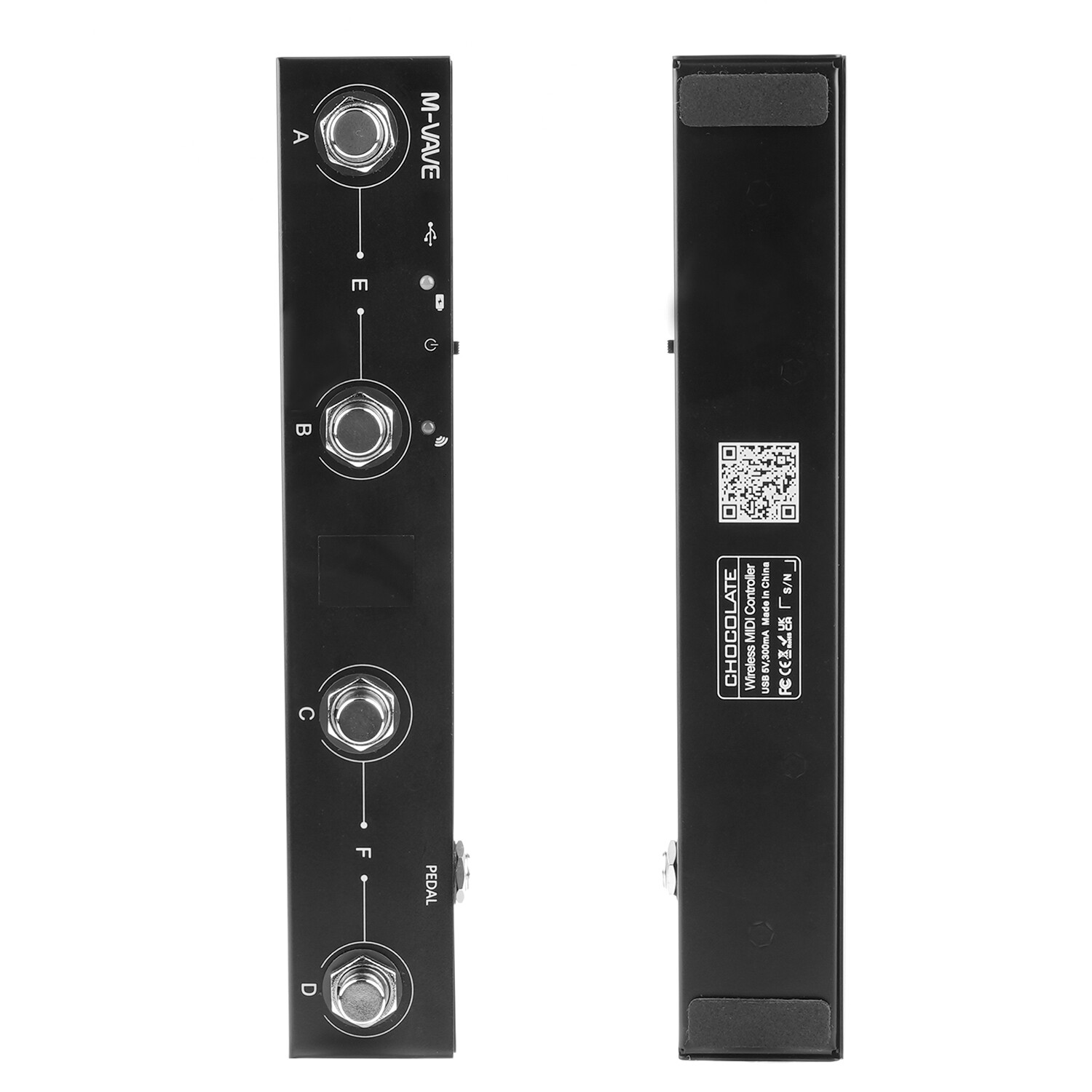 M-VAVE Wireless Bluetooth MIDI Foot Controller 4 Button Switch Rechargeable