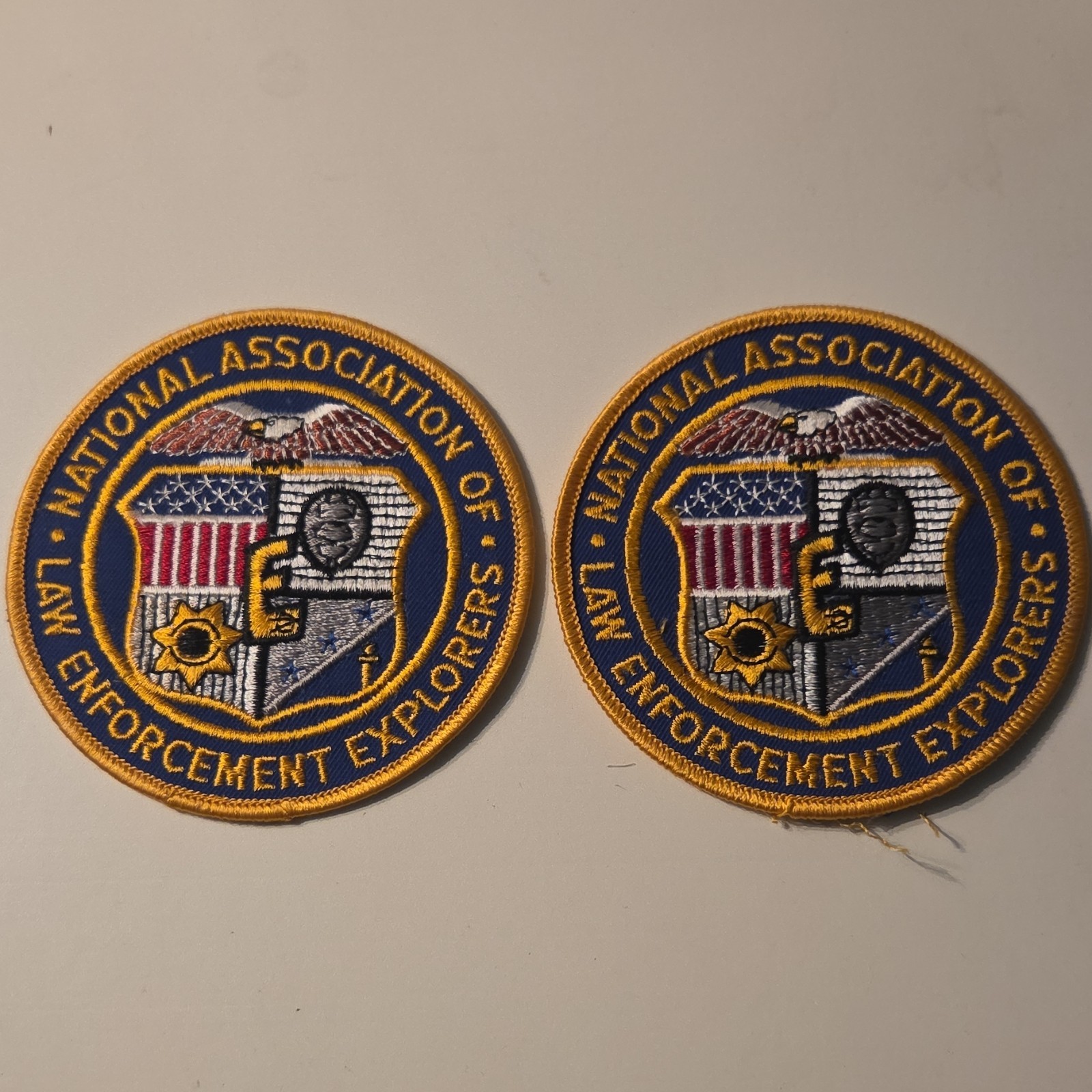 National Association of Law Enforcement Explorers Police Patch Lot of 2