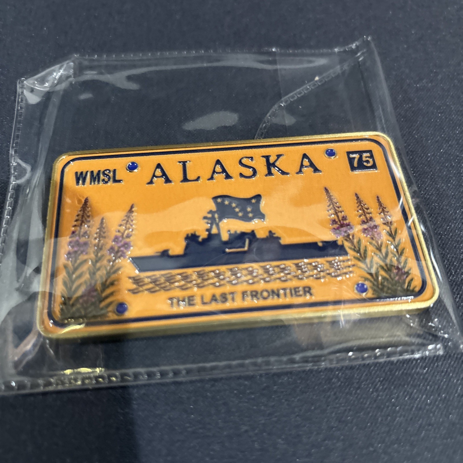 USCGC WMSL Alaska plate challenge coin