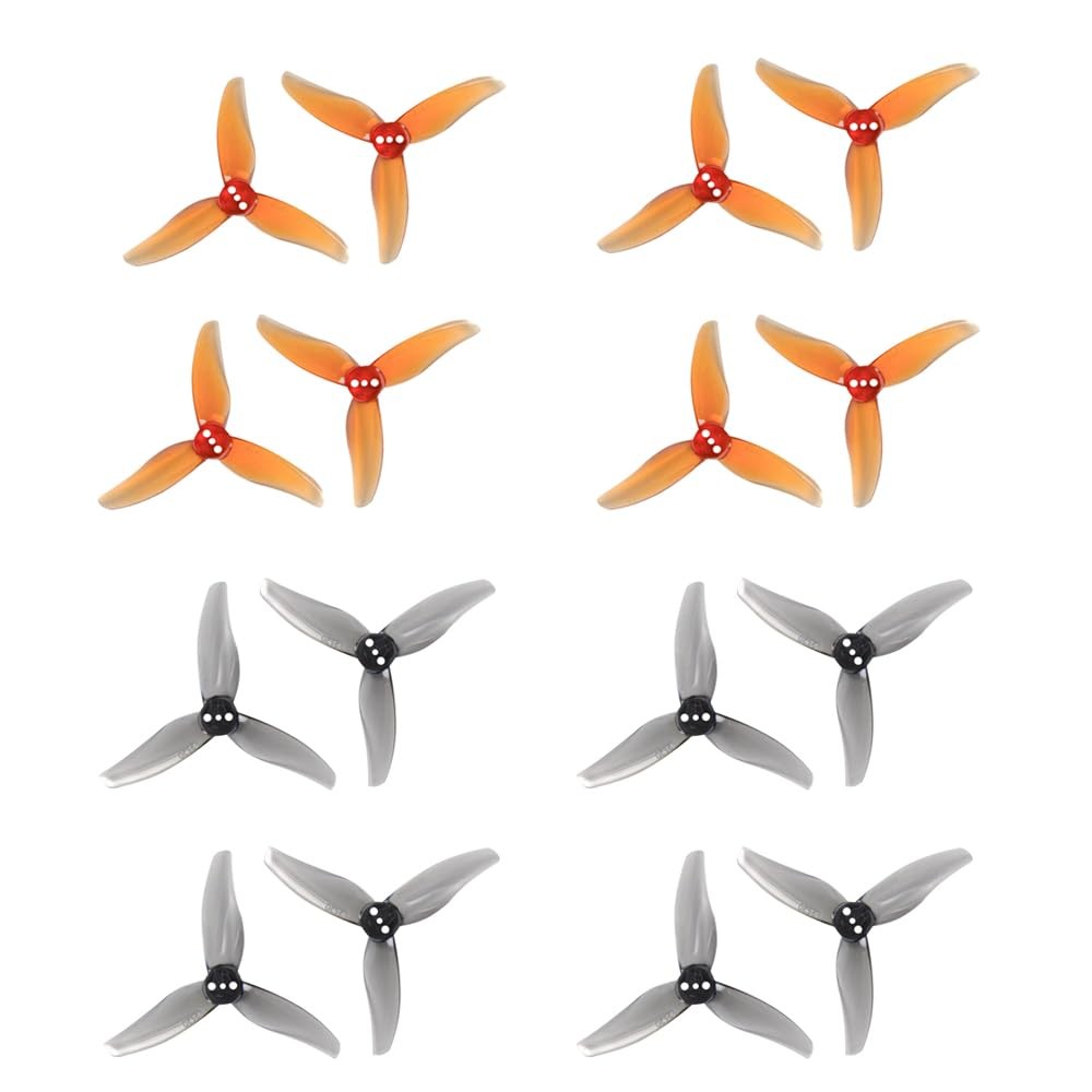 8 Pairs 2520 2.5 Inch 3 Blade PC Propellers 1.5mm for 2 Inch FPV Drone