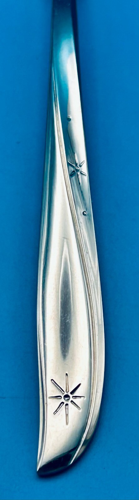 Oneida TWIN STAR Pierced Serving Spoon 8 3/8" Stainless Flatware Community