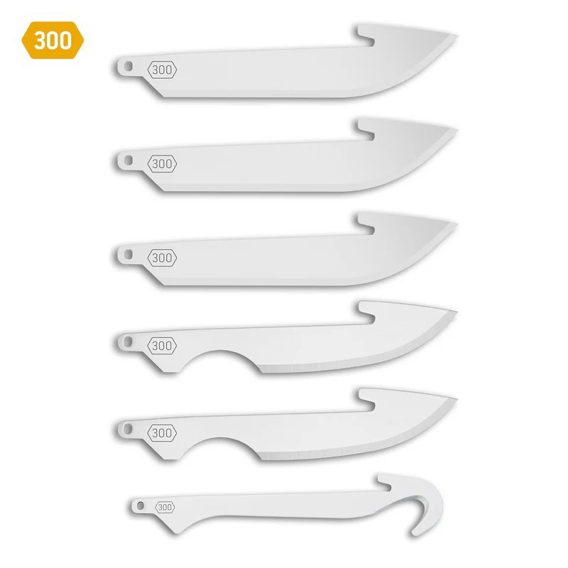 Outdoor Edge RRC30-6 3.00" Combo Replacement Blades, Stainless, 6-Pack