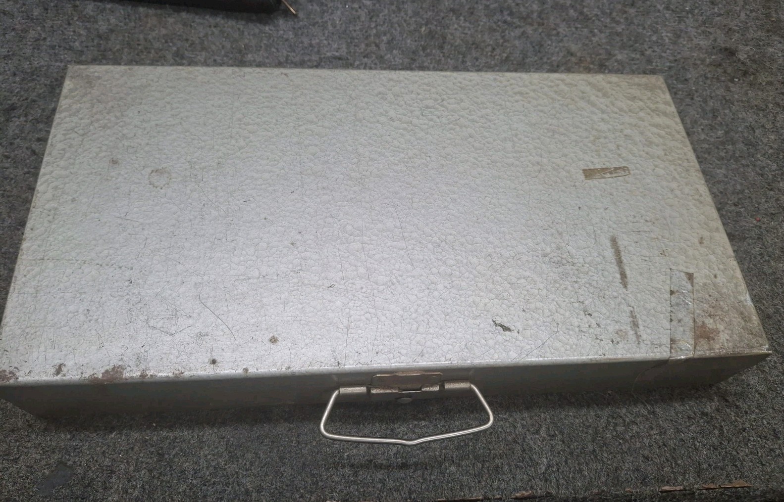 Assorted Reloading Supplies In Segmented Steel Box
