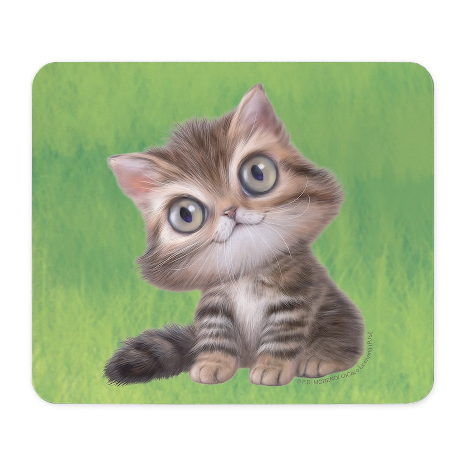 CafePress PD Moreno's Tabby Cat Mousepad  (969503709)