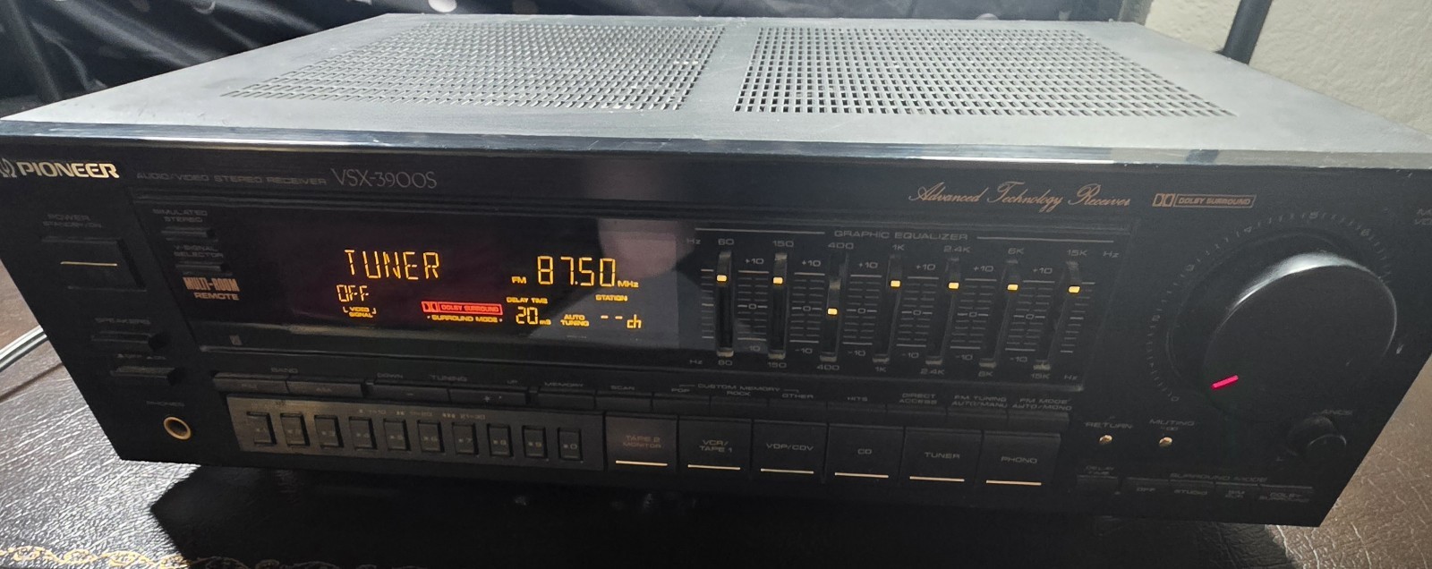 Pioneer VSX-3900S AV Audio Video Stereo Receiver Vintage Parts Or Repair