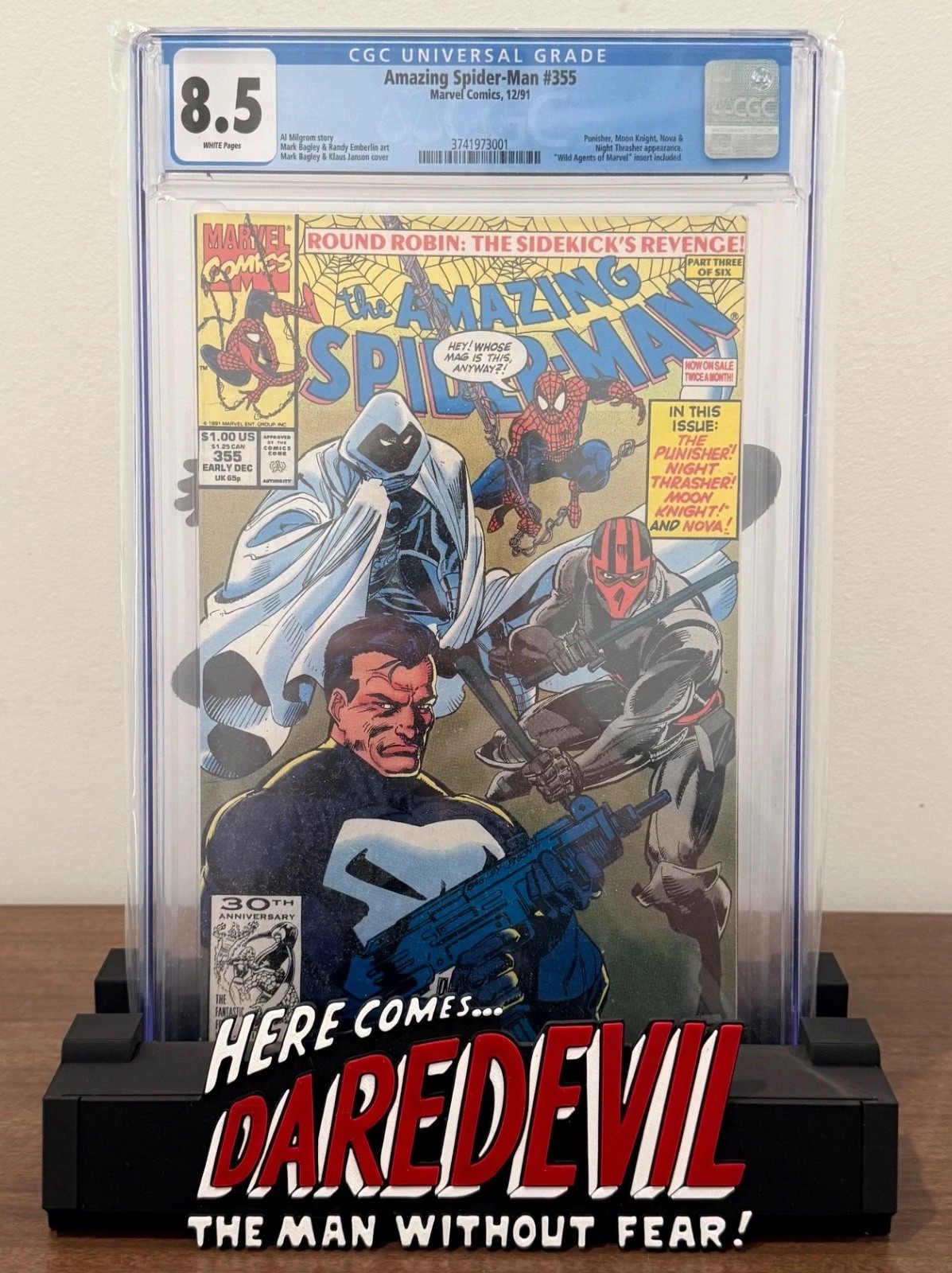 Daredevil Comic Book Display Stand for Graded CGC, CBCS, and Non-Graded Comics