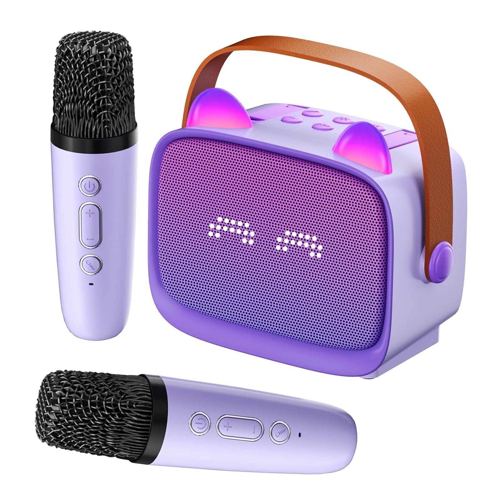 Mini Karaoke Machine for Kids Adults (2025 Upgraded), Portable Bluetooth Speaker