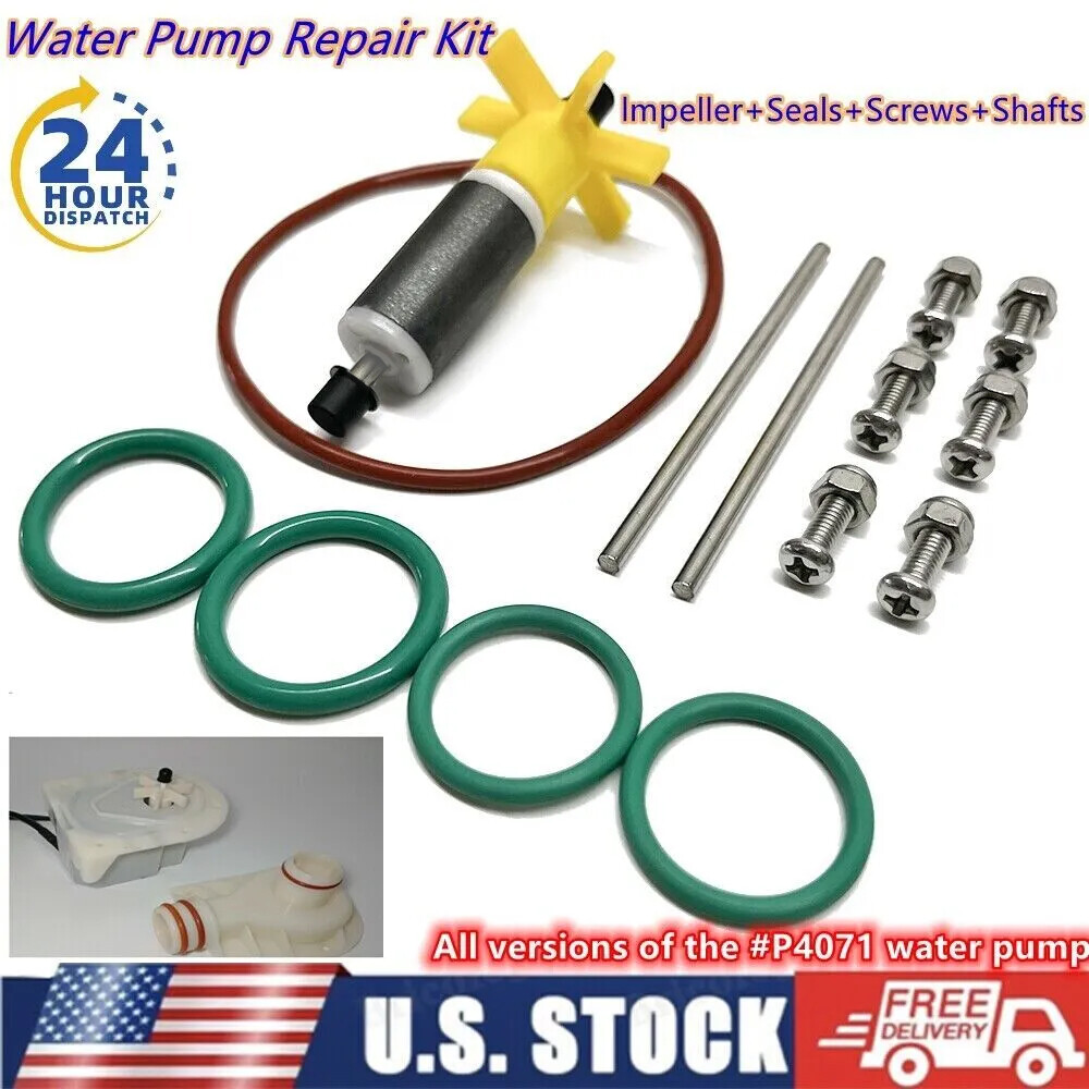 Water Pump Repair Kit W/ Impeller Seals Screws Shaft For Coleman SaluSpa