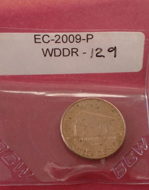2009P Lincoln WDDR-129 Early childhood Doubled Die Error Cent