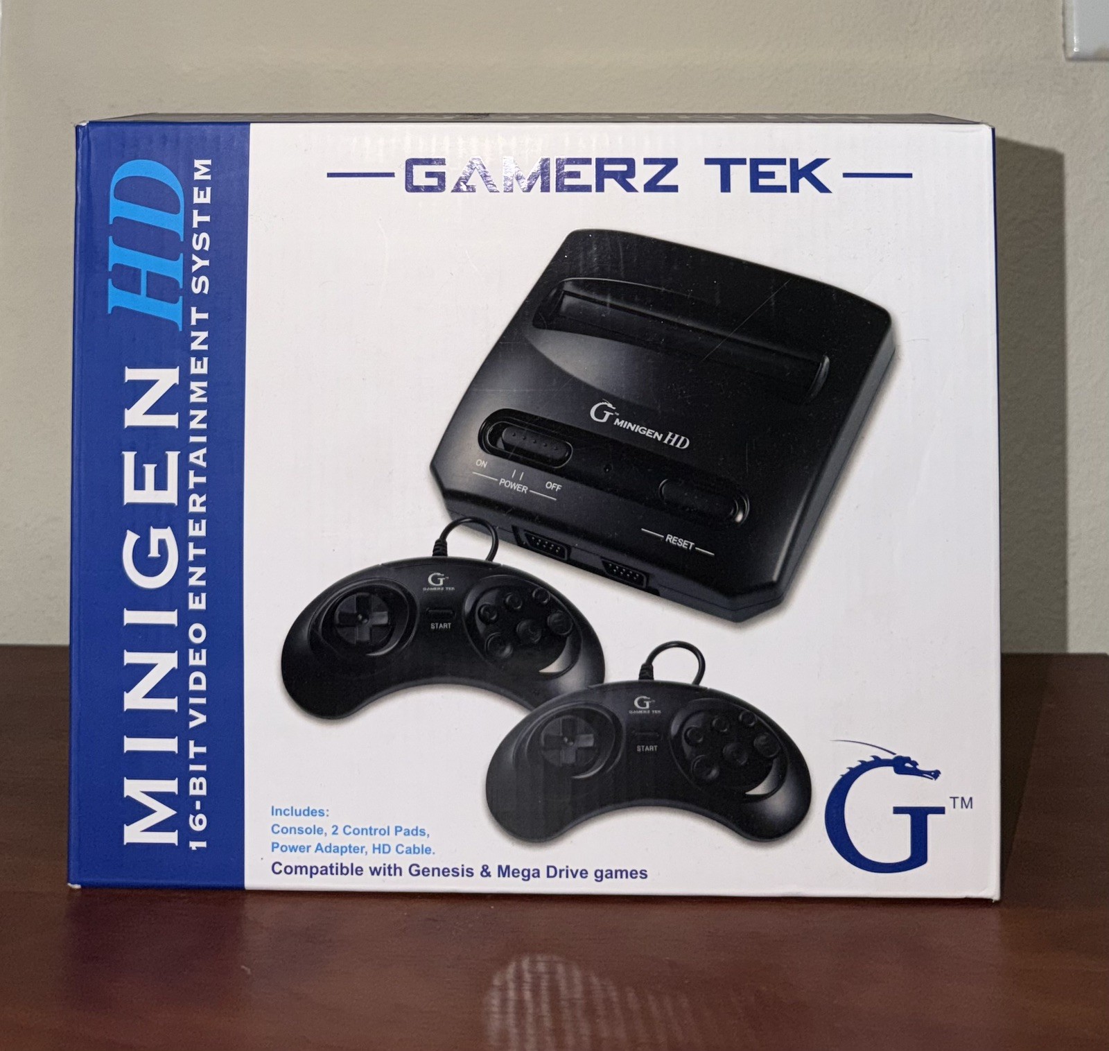 G410 Minigen HD Video Game Console Black HDMI with 2 controllers, box cords