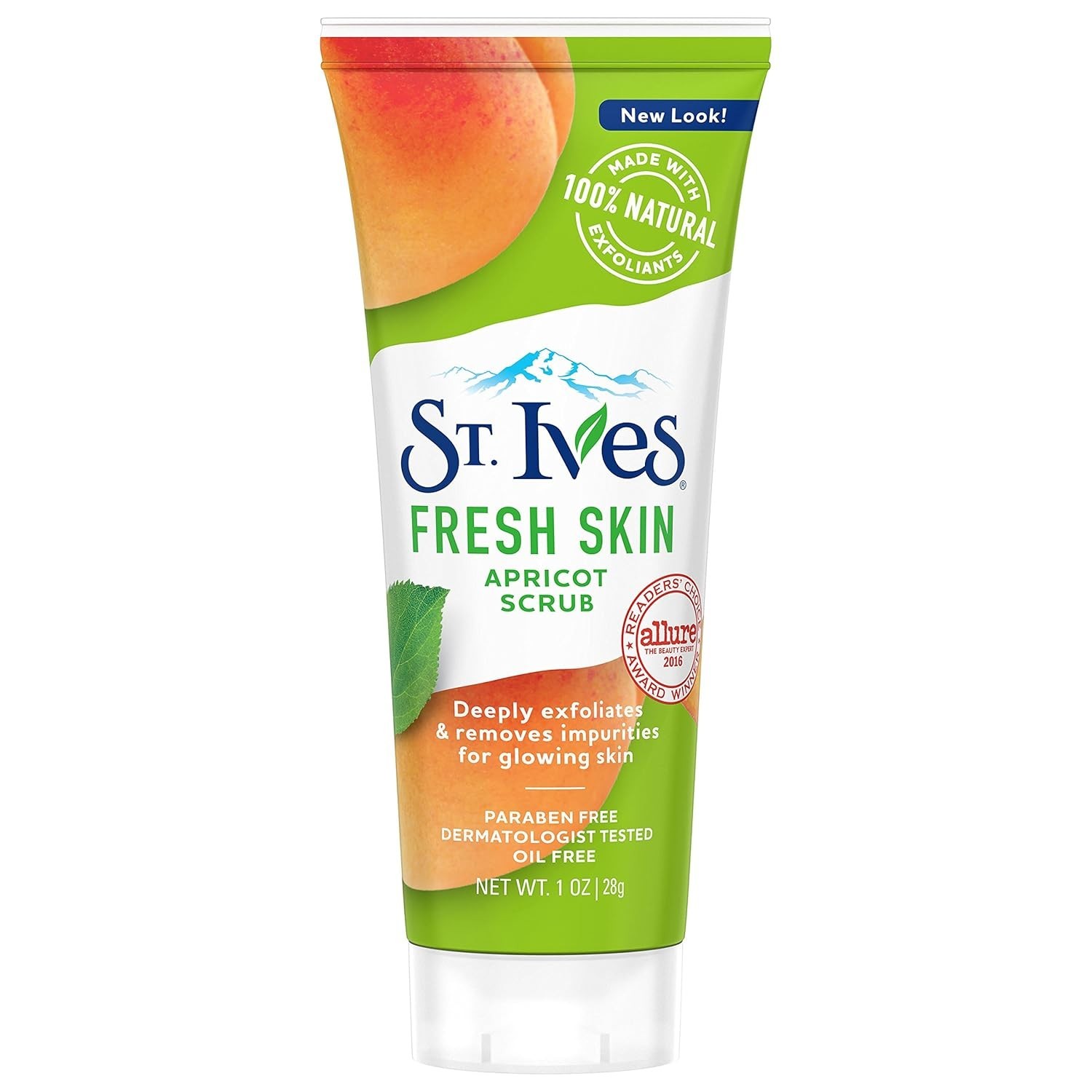 Fresh Skin Apricot Facial Scrub, 1 oz – Dermatologist Tested Natural Exfoliant
