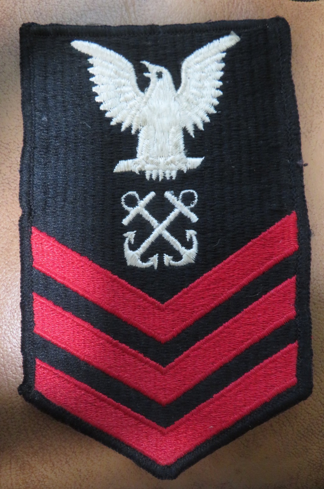 Authentic Boatswain's Mate Petty Officer Dress Uniform Rating Badge Patch