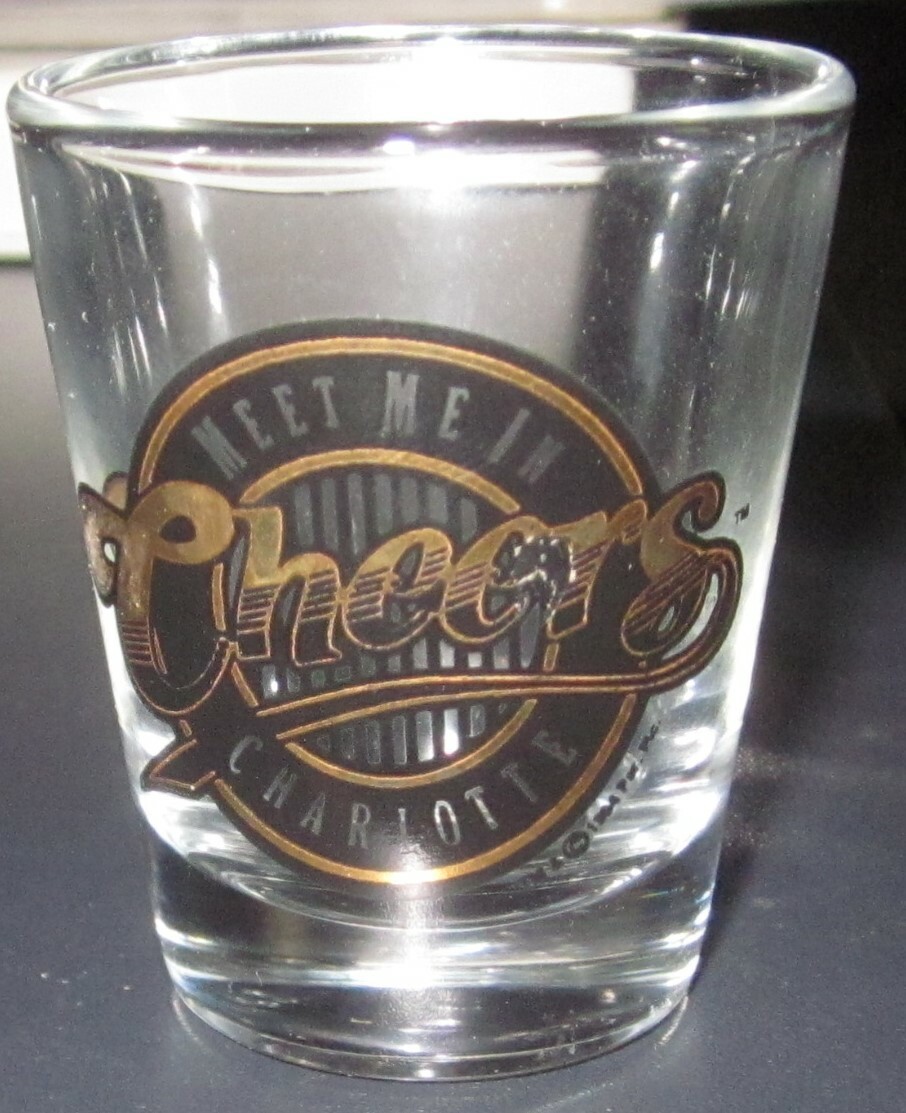 MEET ME IN CHEERS CHARLOTTE SHOT GLASS FREE SHIPPING