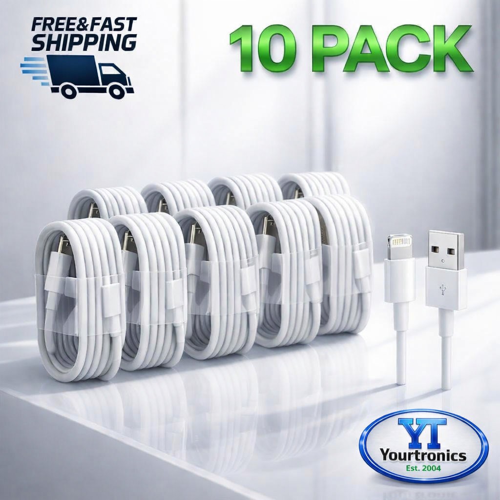10 PACK For iPhone 14 13 12 11 X XR XS Pro Max Charging Cable Charger Power Cord