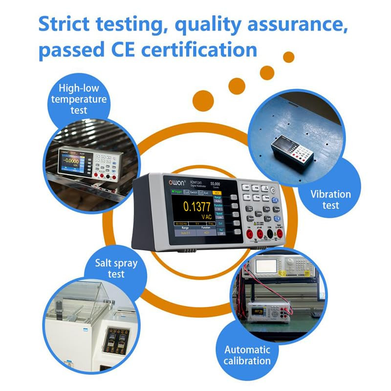 XDM1241 Mini Digital Multimeter with True RMS & LCD for Precision Testing